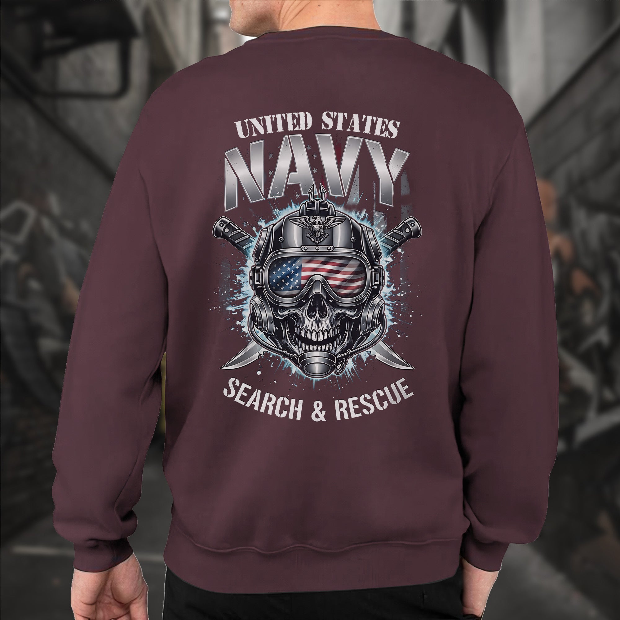 United States Navy Search and Rescue Proud US Military Veteran Honor Courage Service Always Sweatshirt