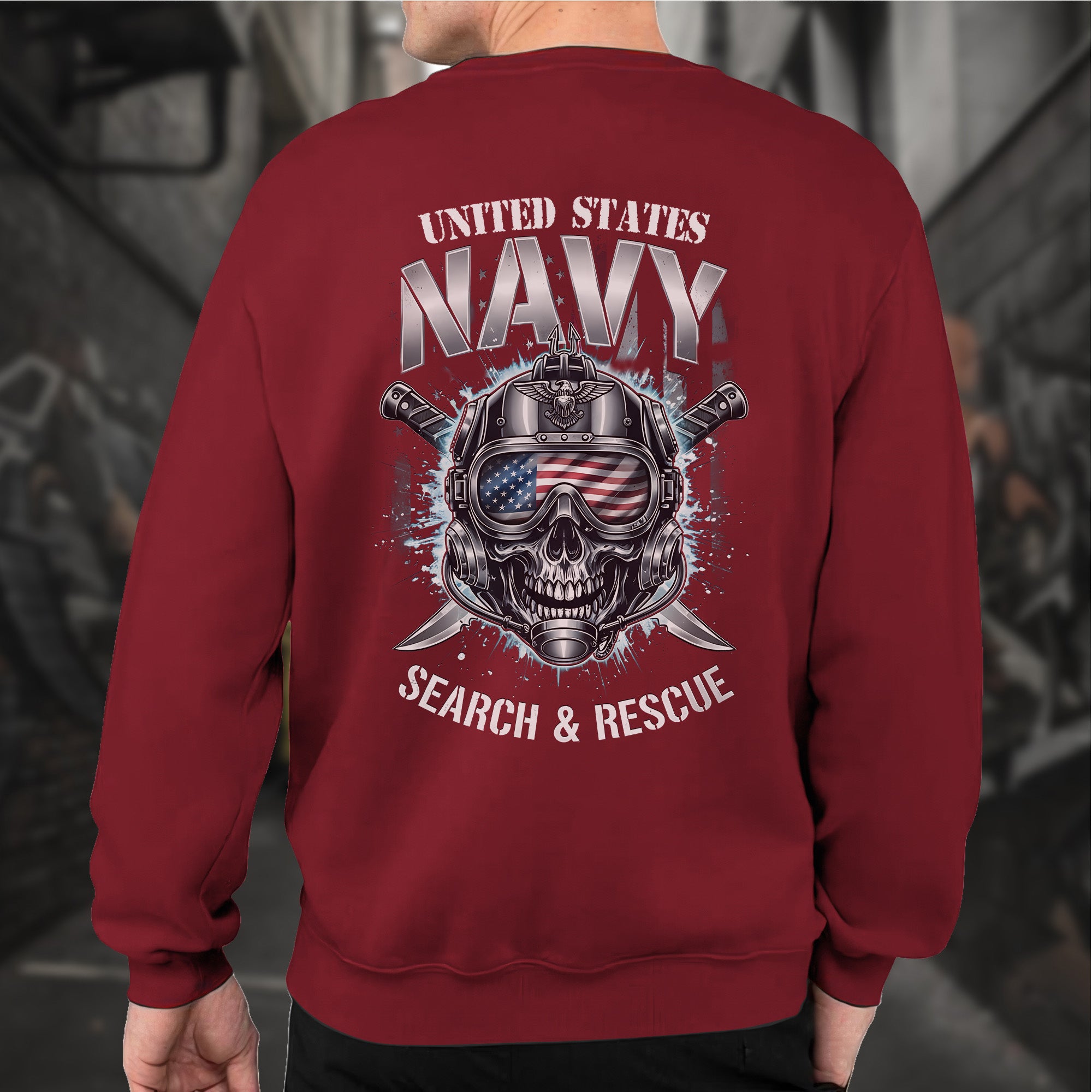 United States Navy Search and Rescue Proud US Military Veteran Honor Courage Service Always Sweatshirt