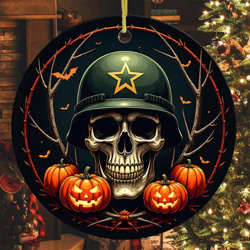 Salute Veteran Proud US Military Veteran Honor Courage Sacrifice Loyalty Forever Remembered Ornament