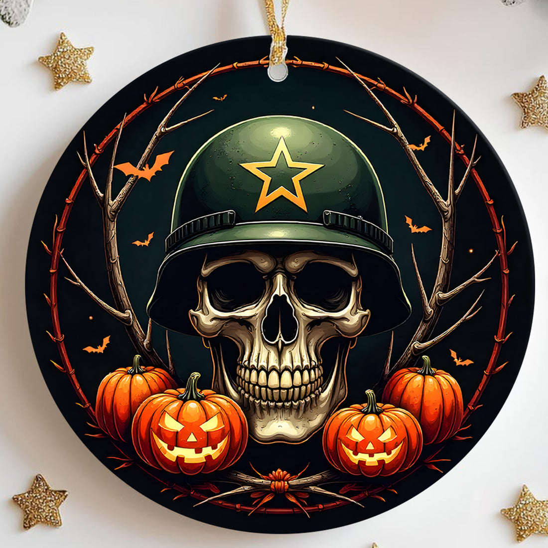 Salute Veteran Proud US Military Veteran Honor Courage Sacrifice Loyalty Forever Remembered Ornament