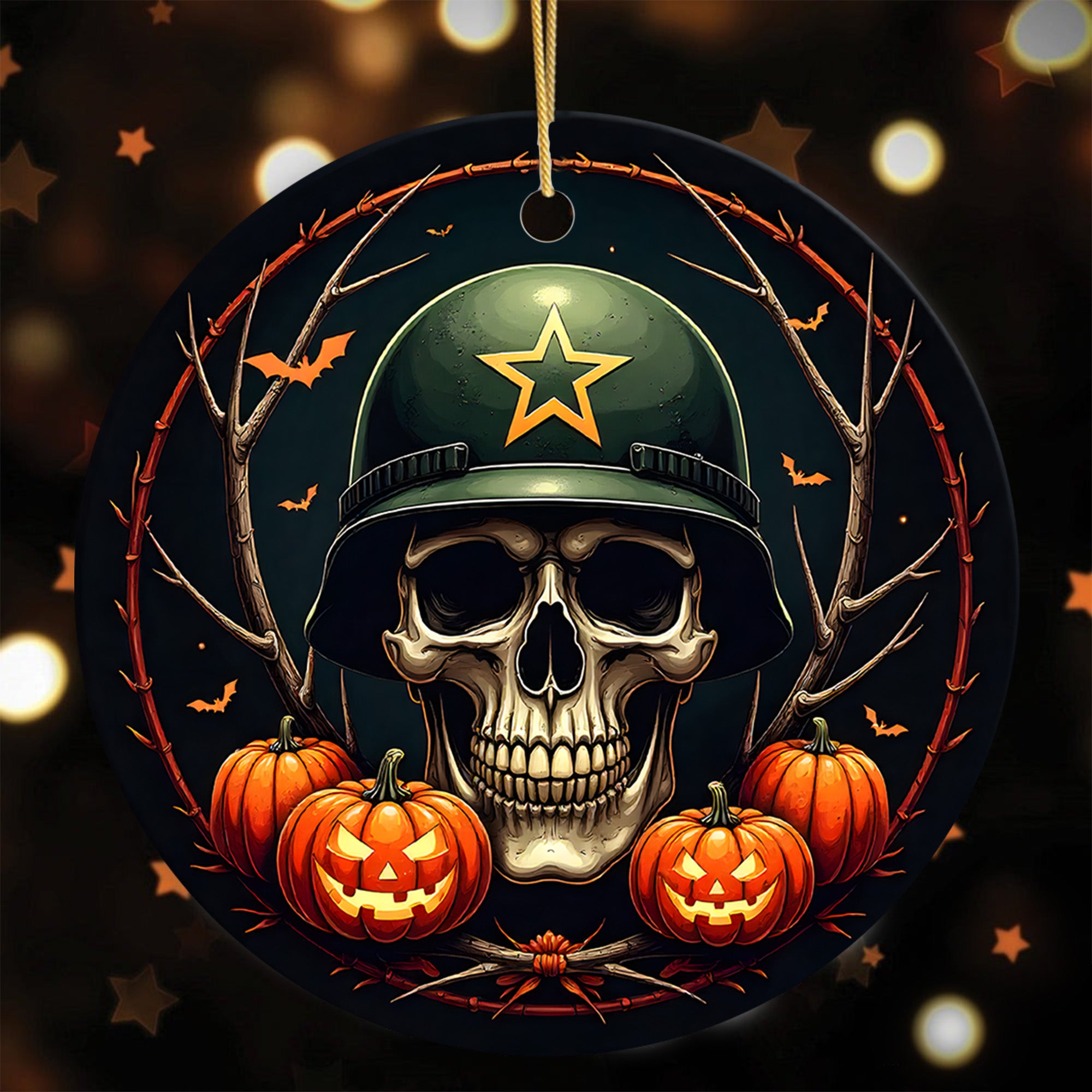 Salute Veteran Proud US Military Veteran Honor Courage Sacrifice Loyalty Forever Remembered Ornament