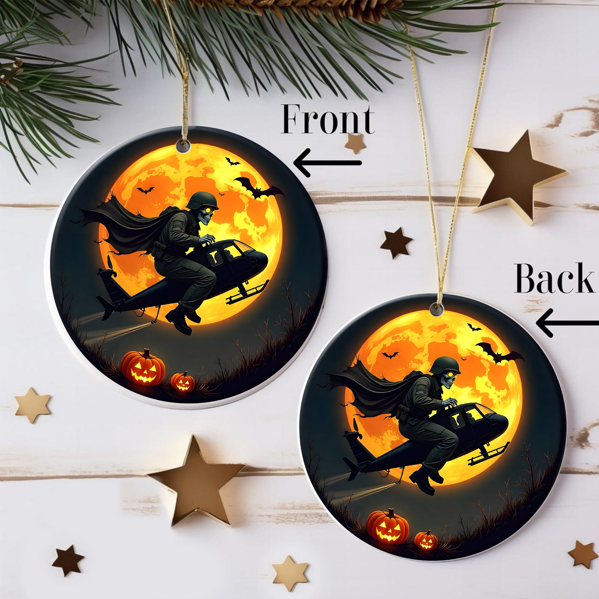 Salute Veteran Proud US Military Veteran Strength Honor Courage Service Legacy Forever Ornament