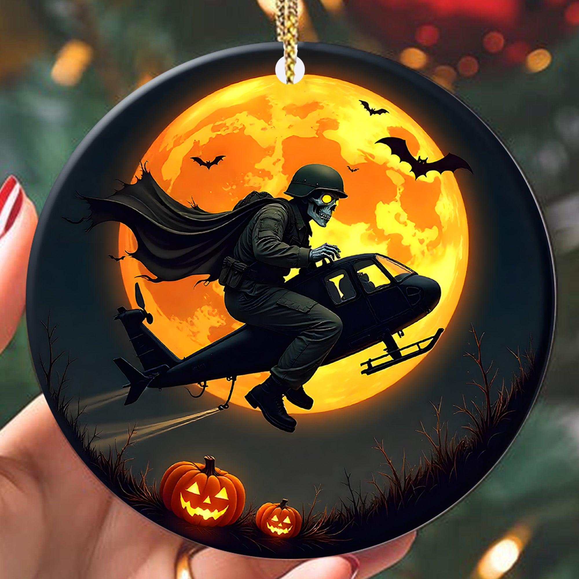 Salute Veteran Proud US Military Veteran Strength Honor Courage Service Legacy Forever Ornament