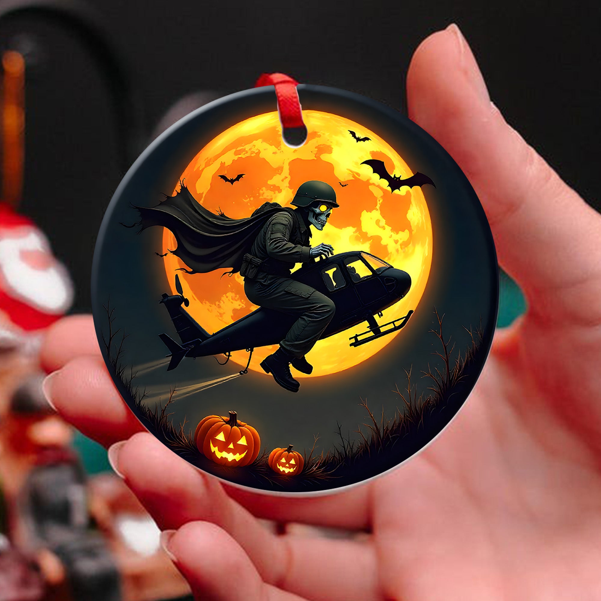 Salute Veteran Proud US Military Veteran Strength Honor Courage Service Legacy Forever Ornament