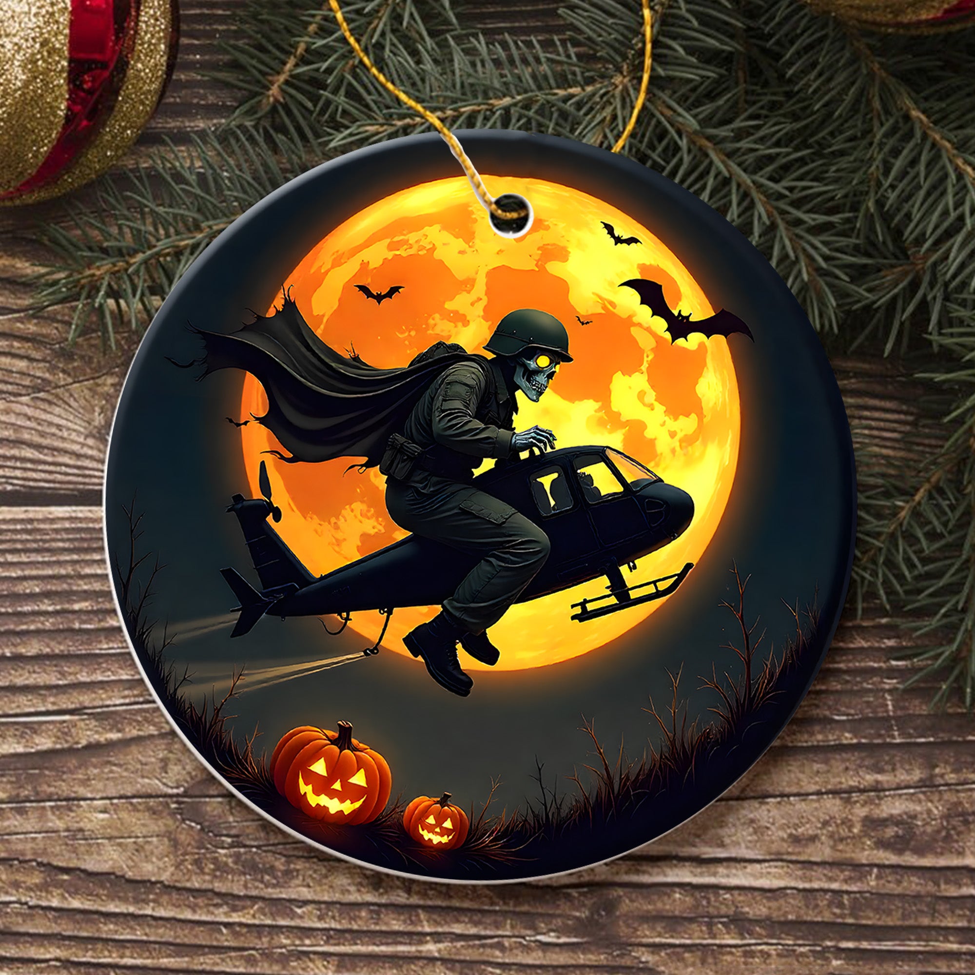 Salute Veteran Proud US Military Veteran Strength Honor Courage Service Legacy Forever Ornament
