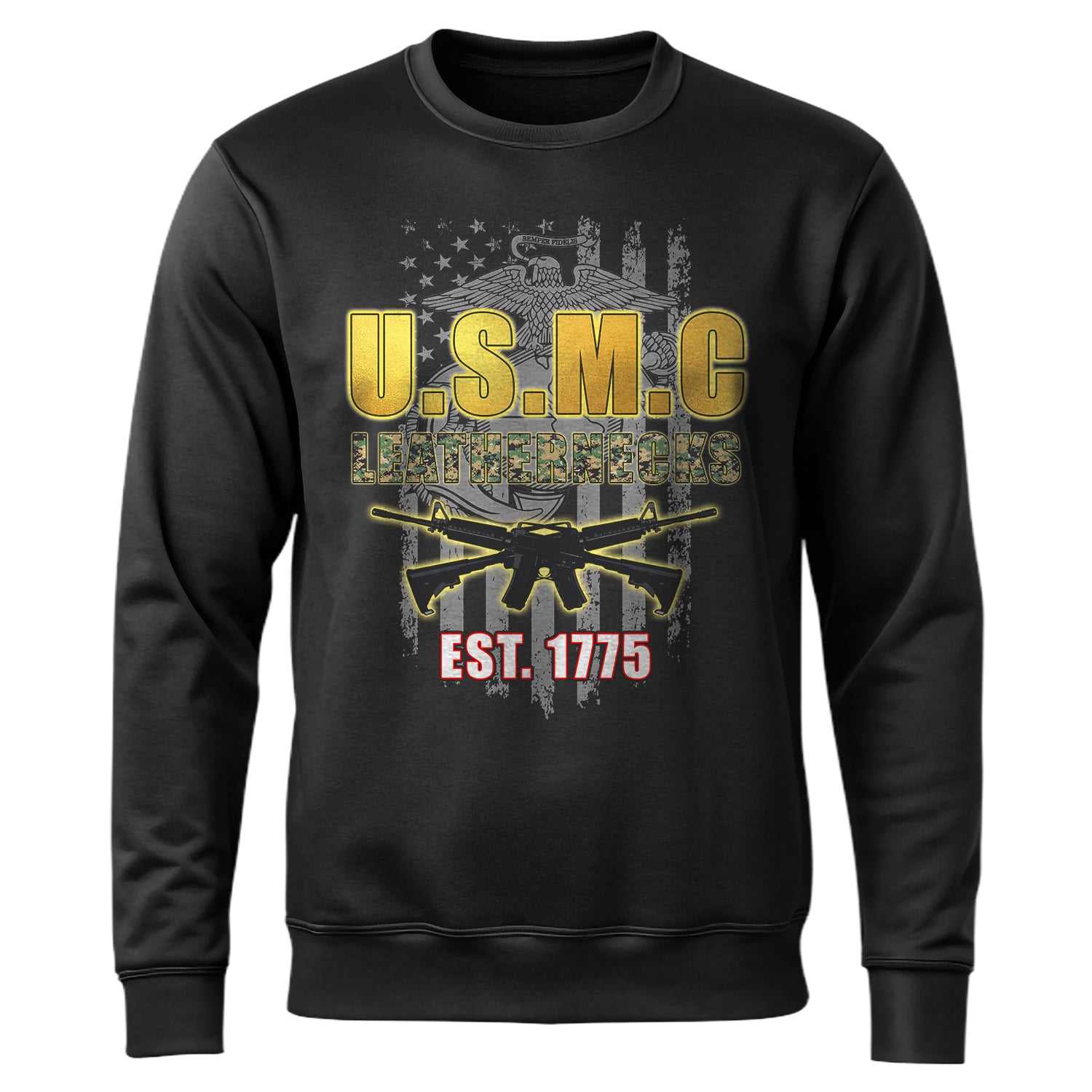 USMC Leathernecks Est 1775 Proud US Sweatshirt
