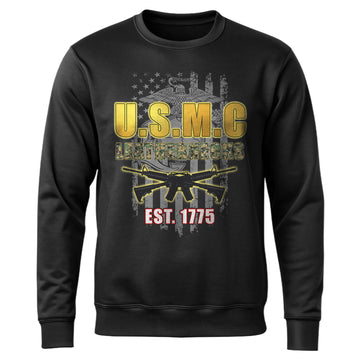 USMC Leathernecks Est 1775 Proud US Sweatshirt