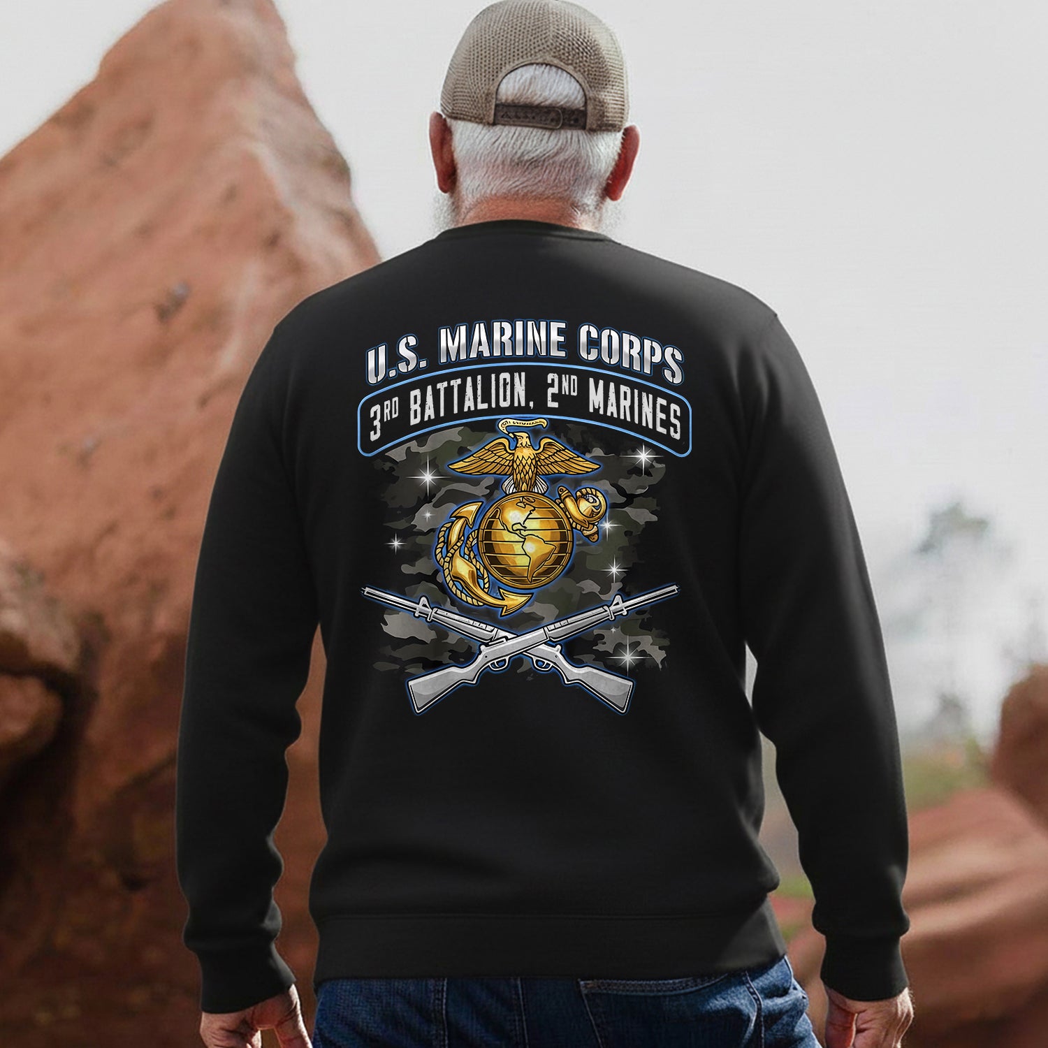 US Marine Corps 3rd Battalion 2nd Sweatshirt