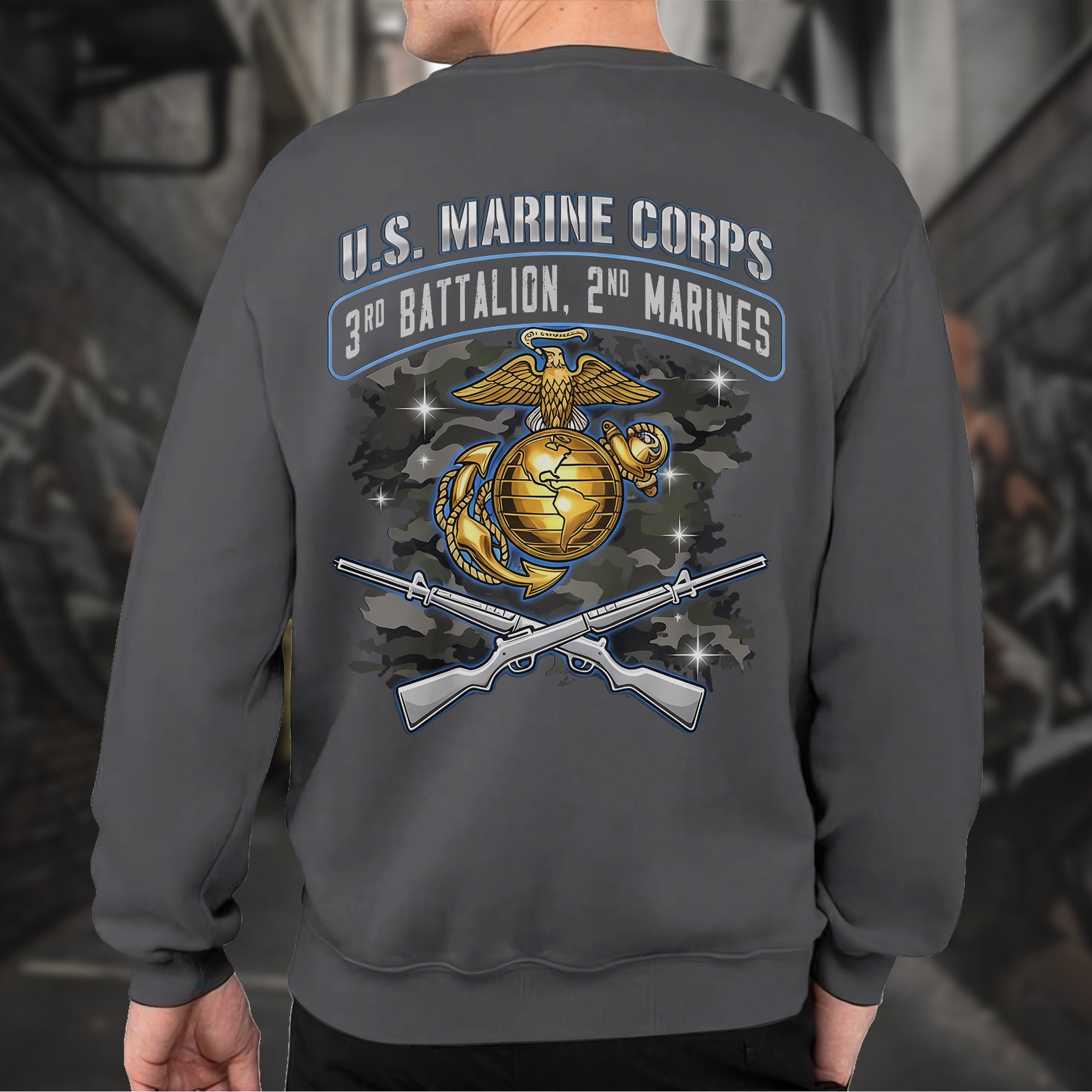 US Marine Corps 3rd Battalion 2nd Sweatshirt