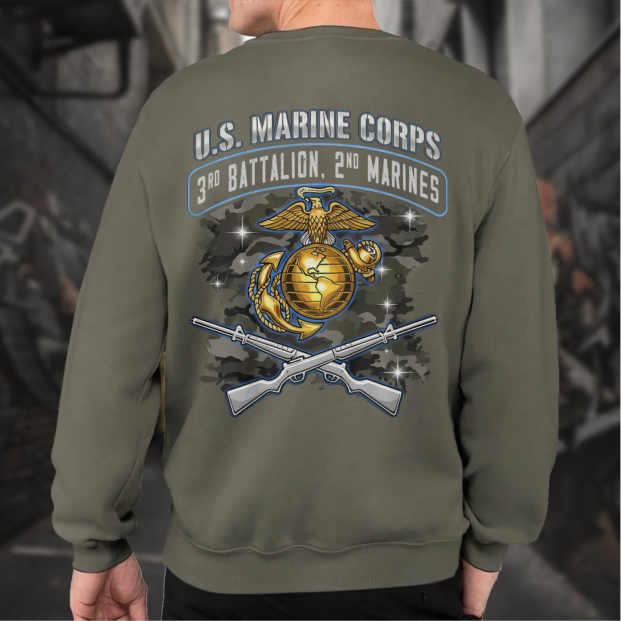 US Marine Corps 3rd Battalion 2nd Sweatshirt
