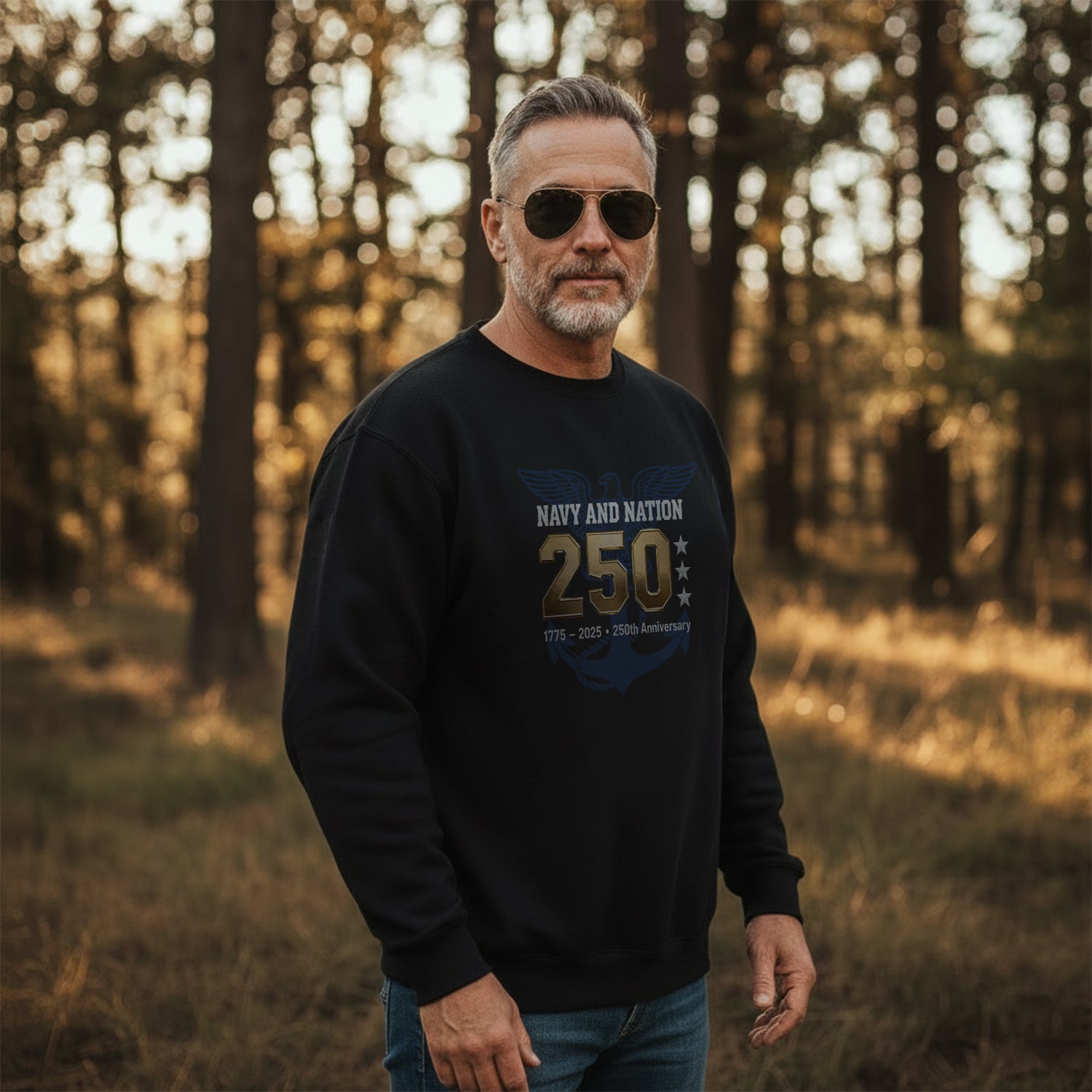 Navy and Nation 250 1775–2025 250th Sweatshirt