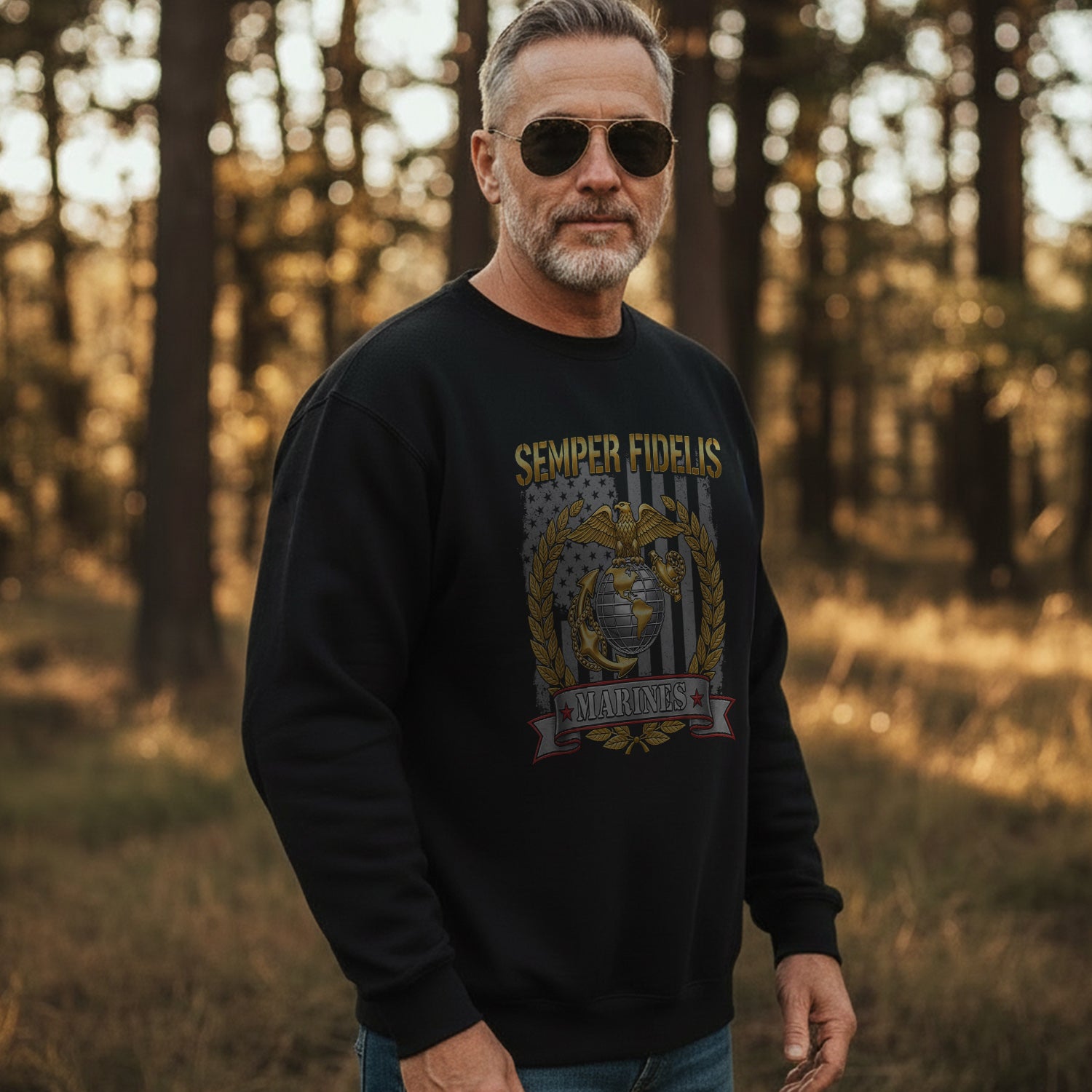 Semper Fidelis Marines Proud US Sweatshirt