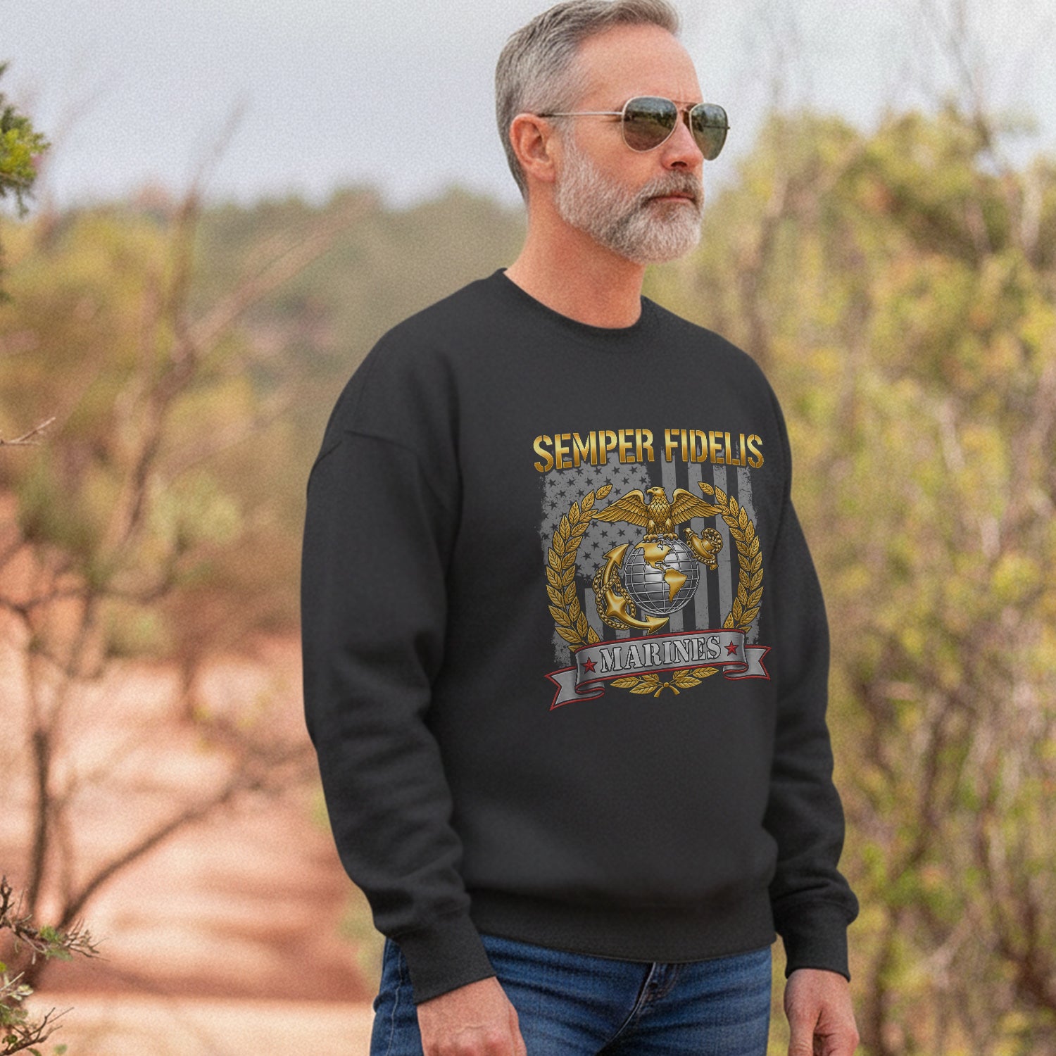 Semper Fidelis Marines Proud US Sweatshirt