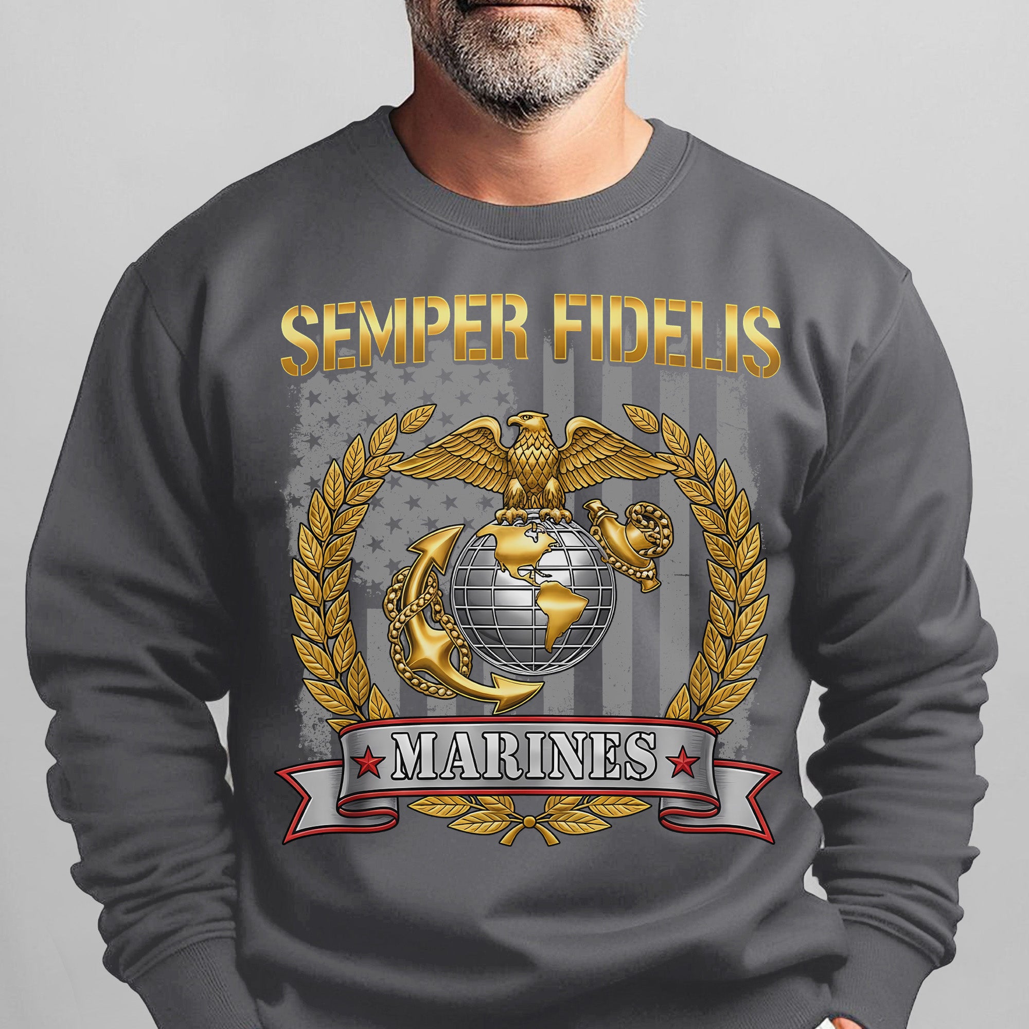 Semper Fidelis Marines Proud US Sweatshirt