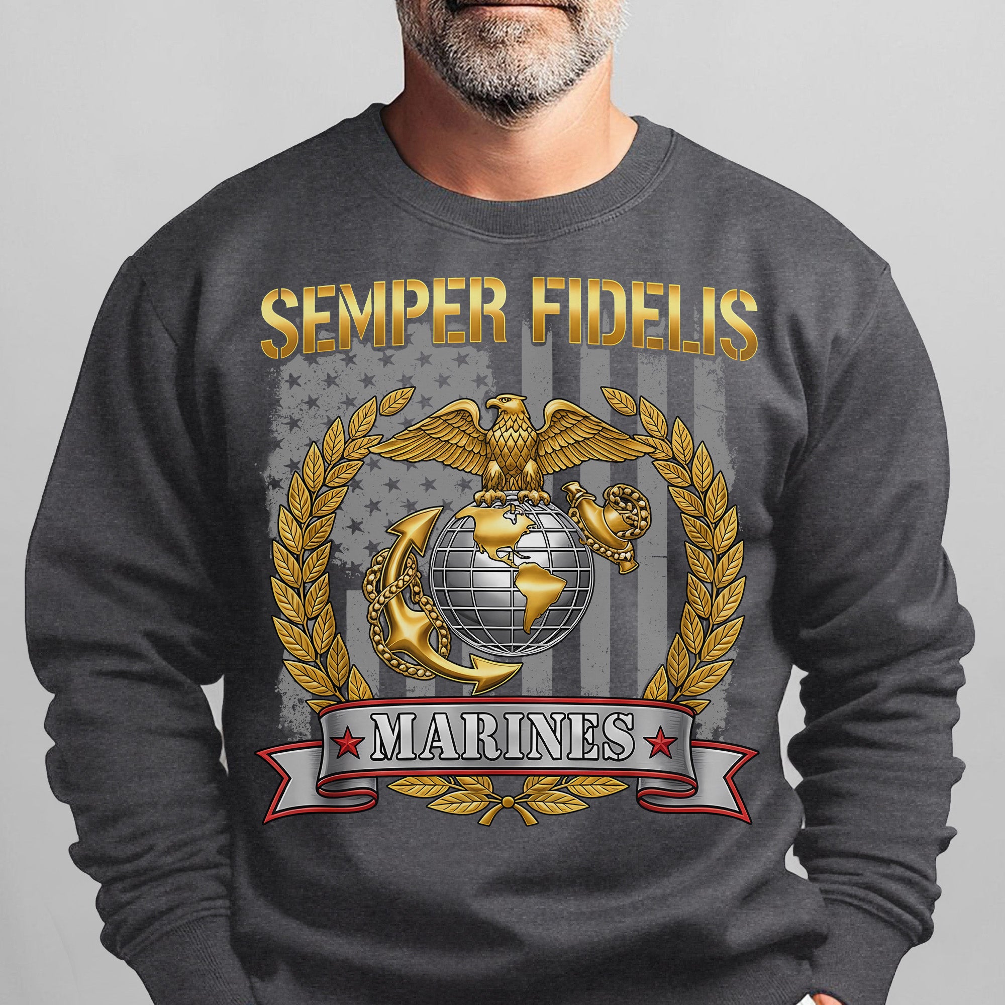 Semper Fidelis Marines Proud US Sweatshirt