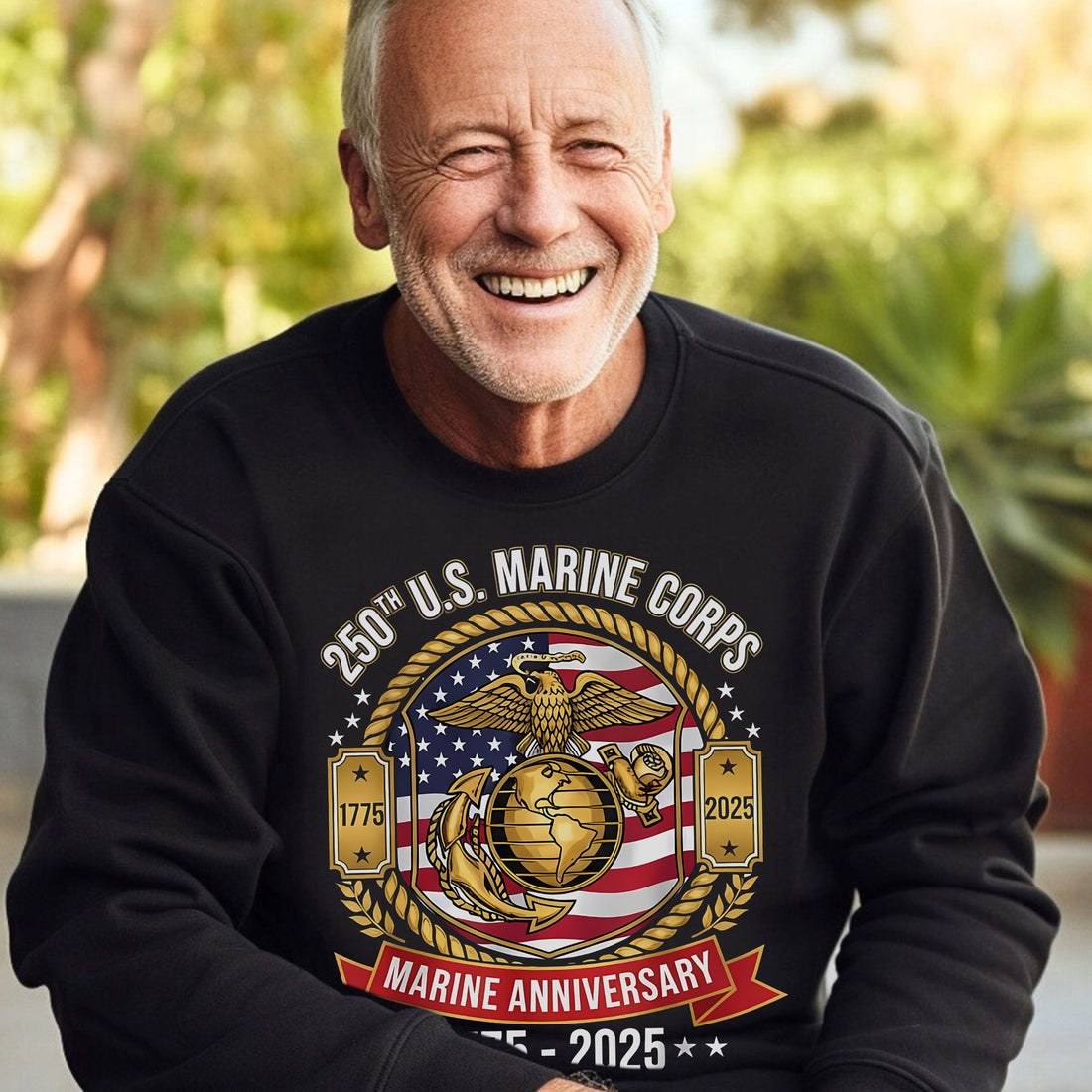 250th US Marine Corps Anniversary 1775–2025 Proud US Military Veteran Honor Courage Semper Fi Sweatshirt