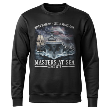 Happy Birthday United States Navy Since Sweatshirt
