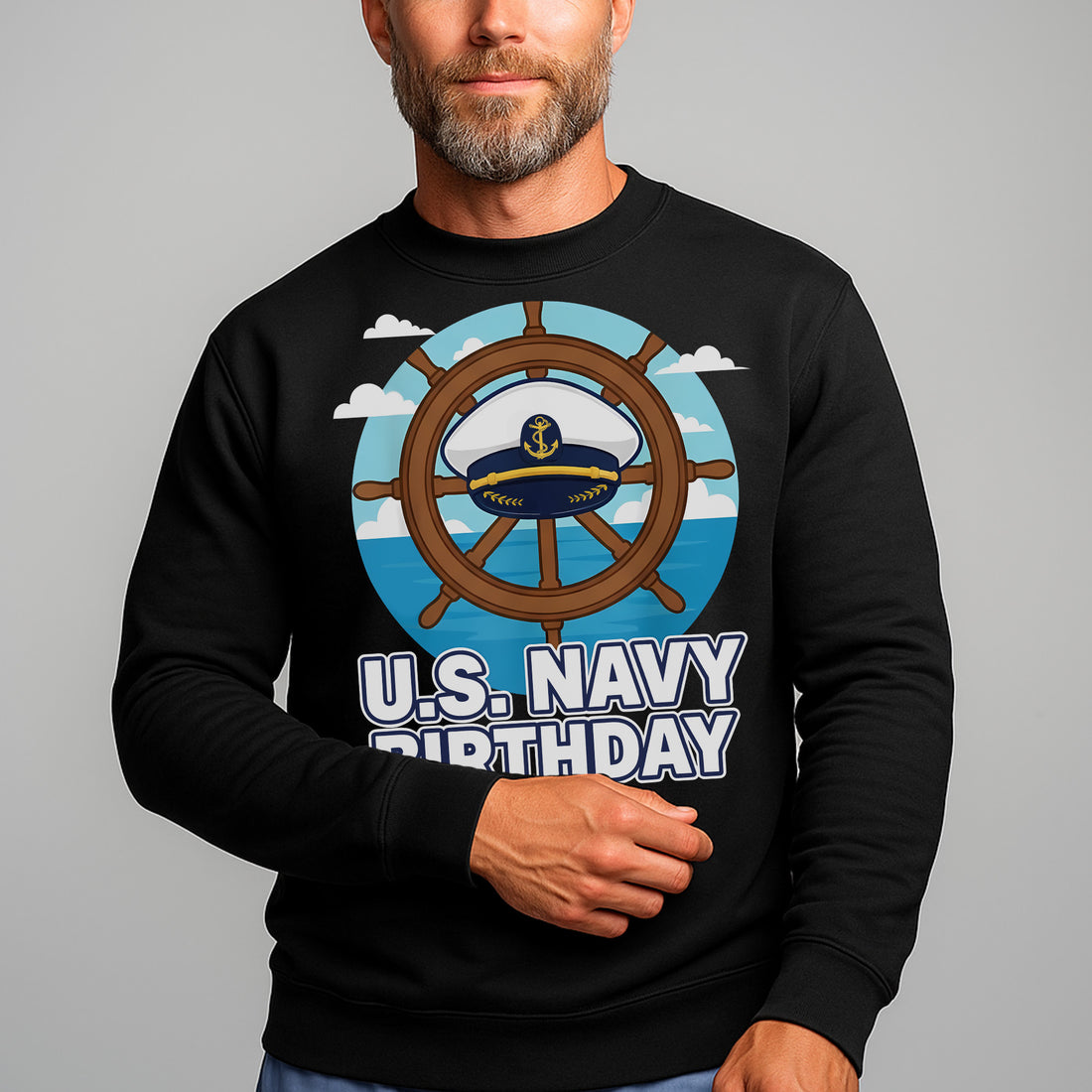 US Navy Birthday Proud US Military Veteran Honor Courage Commitment Service 250 Years Strong Sweatshirt