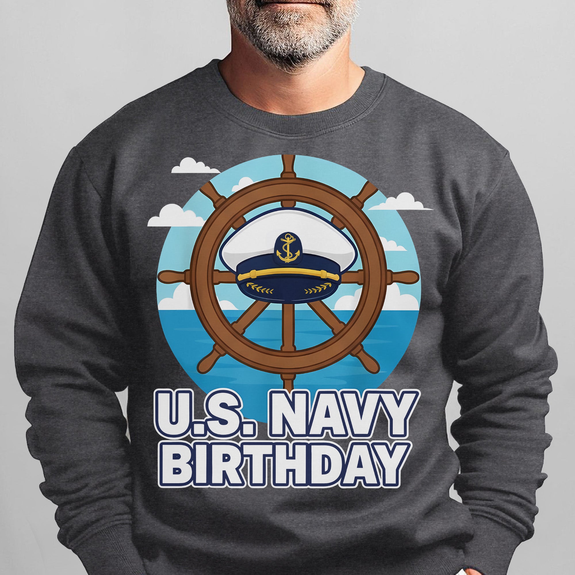 US Navy Birthday Proud US Military Veteran Honor Courage Commitment Service 250 Years Strong Sweatshirt
