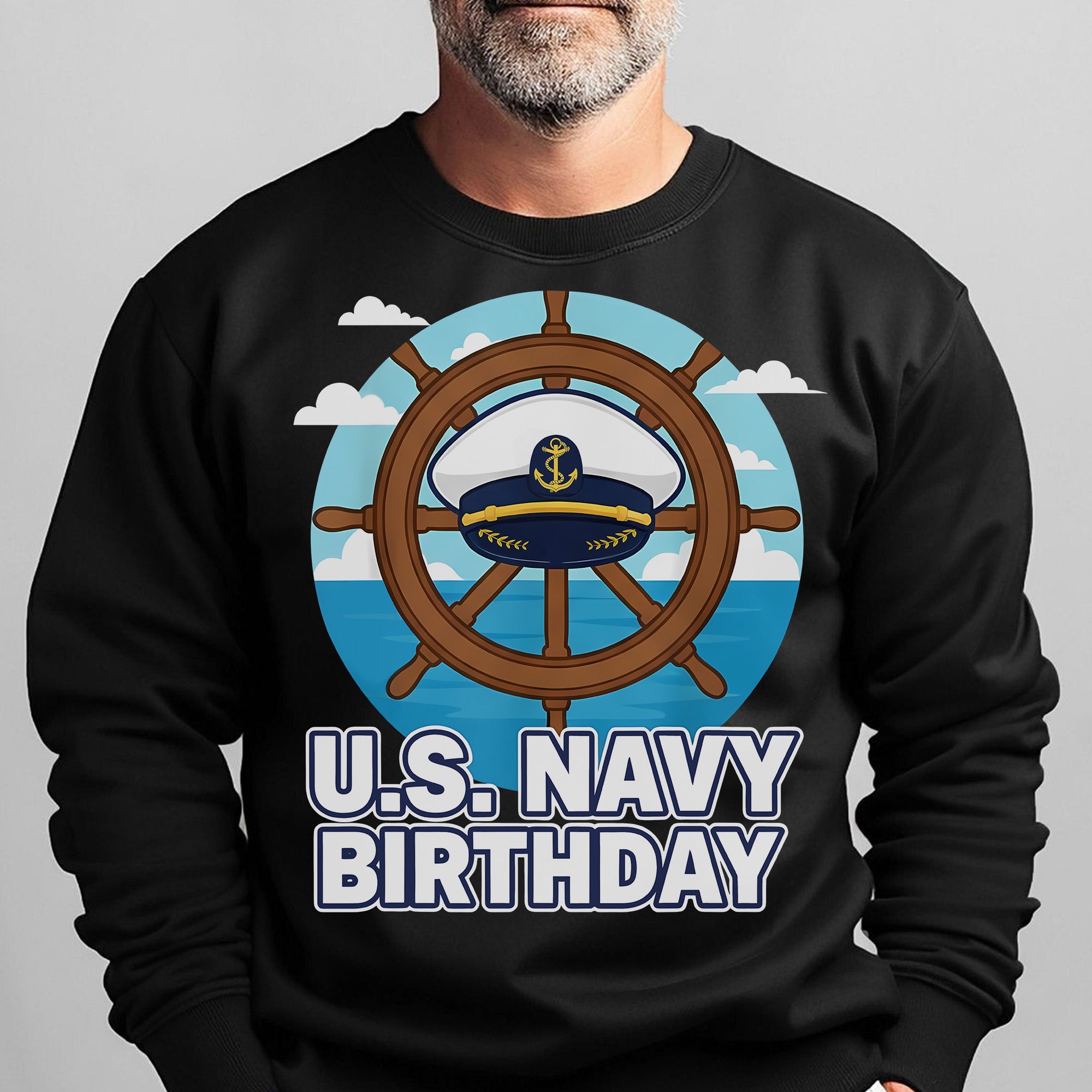 US Navy Birthday Proud US Military Veteran Honor Courage Commitment Service 250 Years Strong Sweatshirt