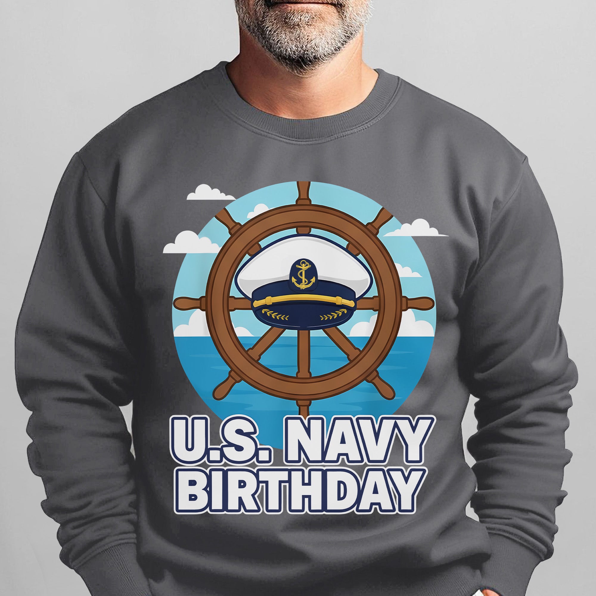 US Navy Birthday Proud US Military Veteran Honor Courage Commitment Service 250 Years Strong Sweatshirt