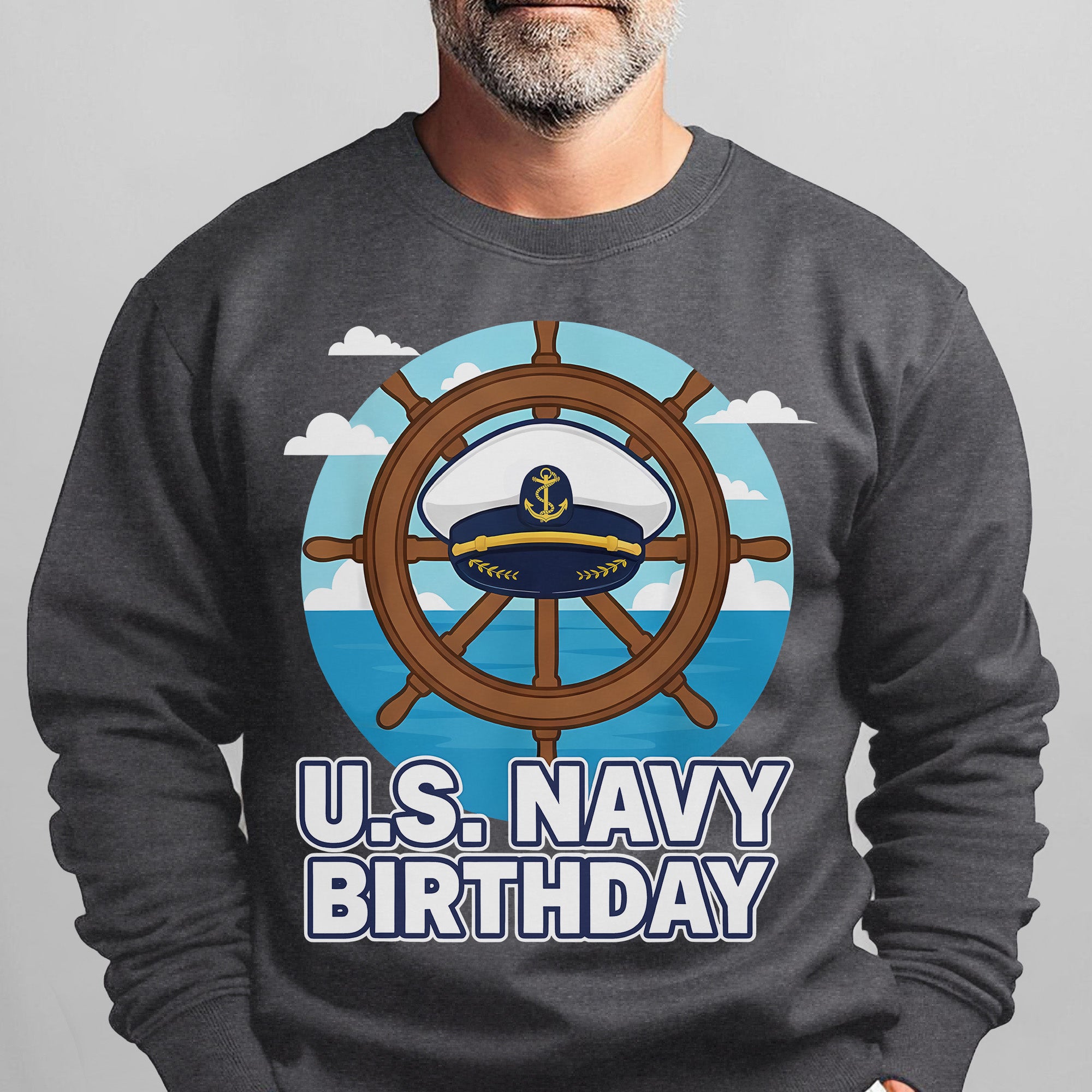 US Navy Birthday Proud US Military Veteran Honor Courage Commitment Service 250 Years Strong Sweatshirt