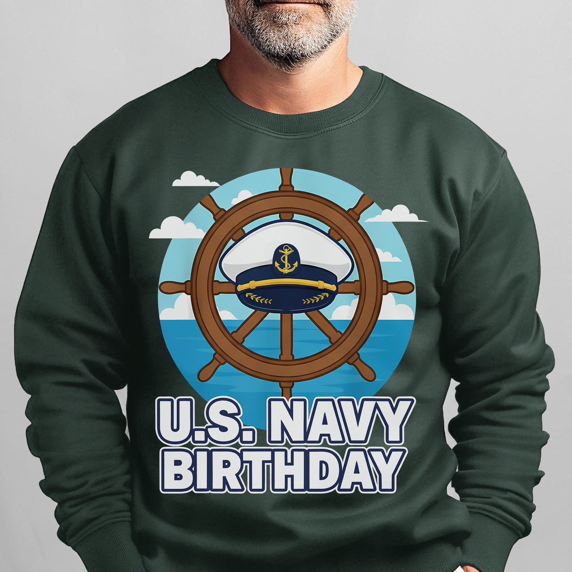 US Navy Birthday Proud US Military Veteran Honor Courage Commitment Service 250 Years Strong Sweatshirt