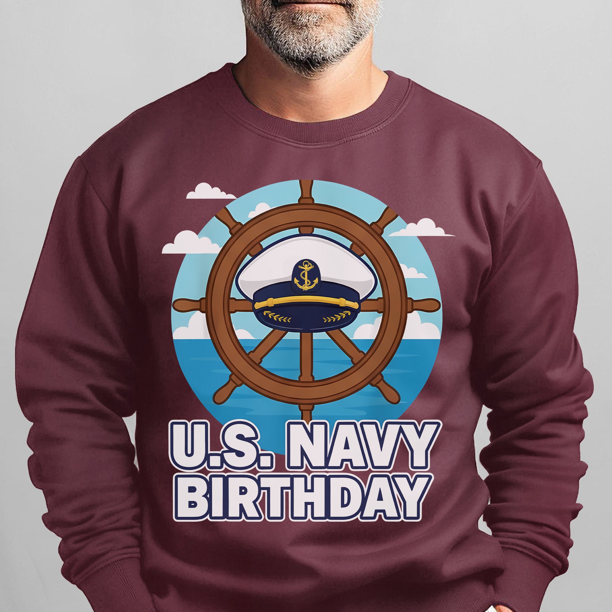 US Navy Birthday Proud US Military Veteran Honor Courage Commitment Service 250 Years Strong Sweatshirt