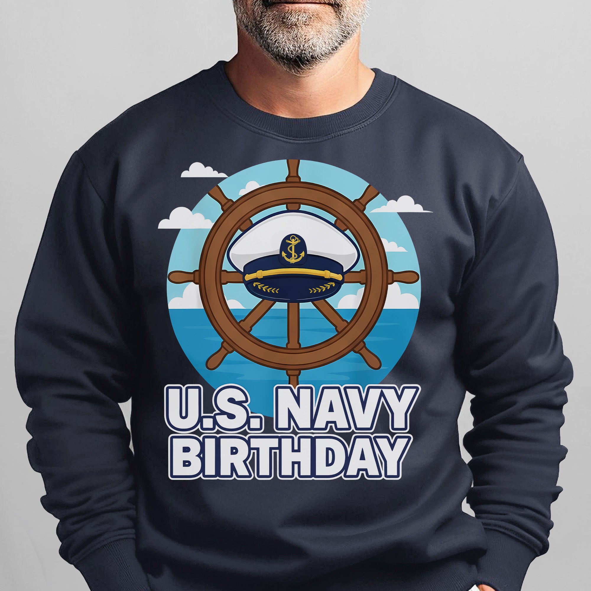 US Navy Birthday Proud US Military Veteran Honor Courage Commitment Service 250 Years Strong Sweatshirt
