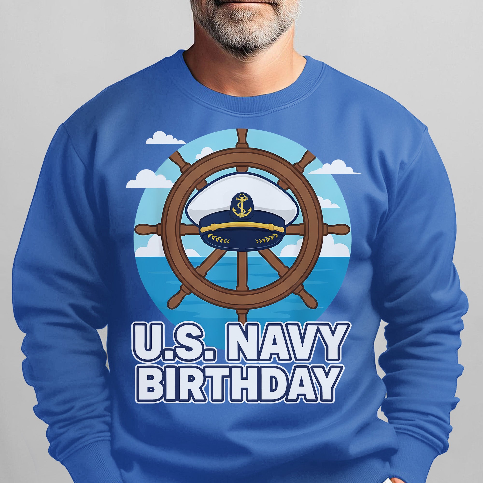 US Navy Birthday Proud US Military Veteran Honor Courage Commitment Service 250 Years Strong Sweatshirt