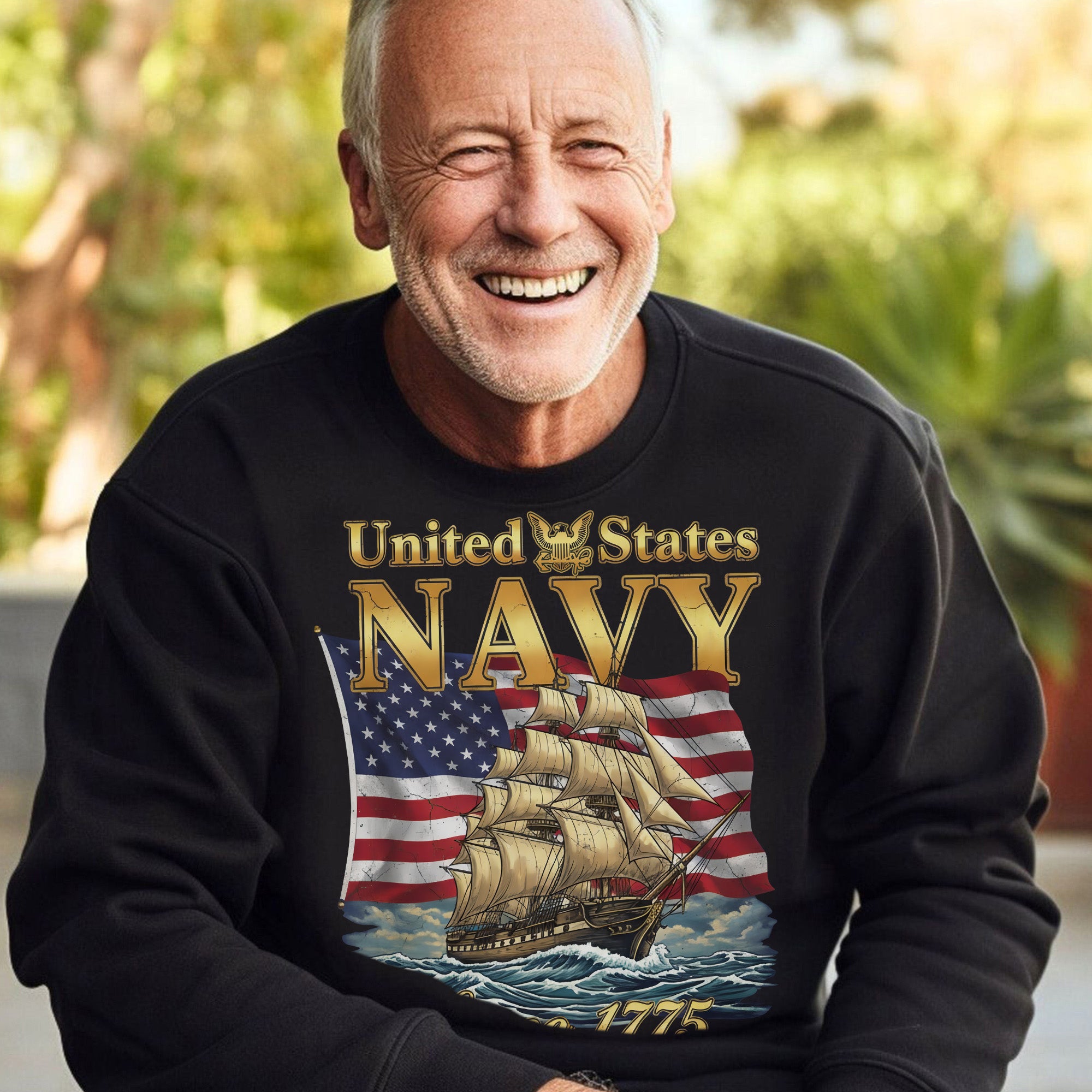 United States Navy Since 1775 Proud US Military Veteran Honor Courage Commitment Service Sweatshirt