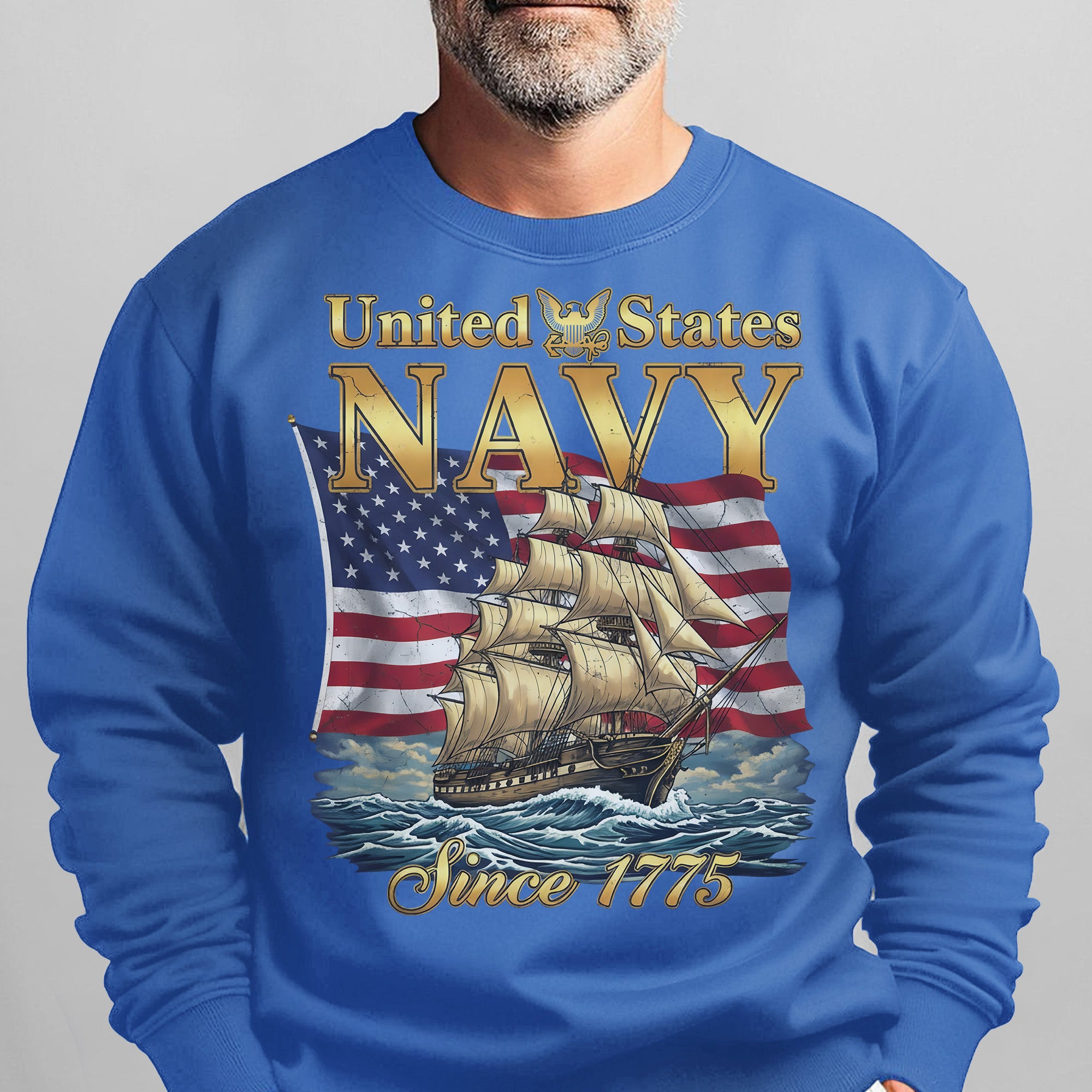 United States Navy Since 1775 Proud US Military Veteran Honor Courage Commitment Service Sweatshirt