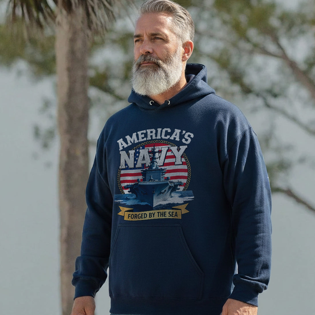 America's Navy Force by the Sea Proud US Hoodie