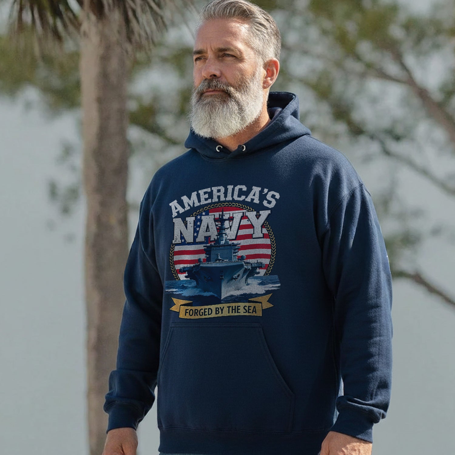 America's Navy Force by the Sea Proud US Hoodie