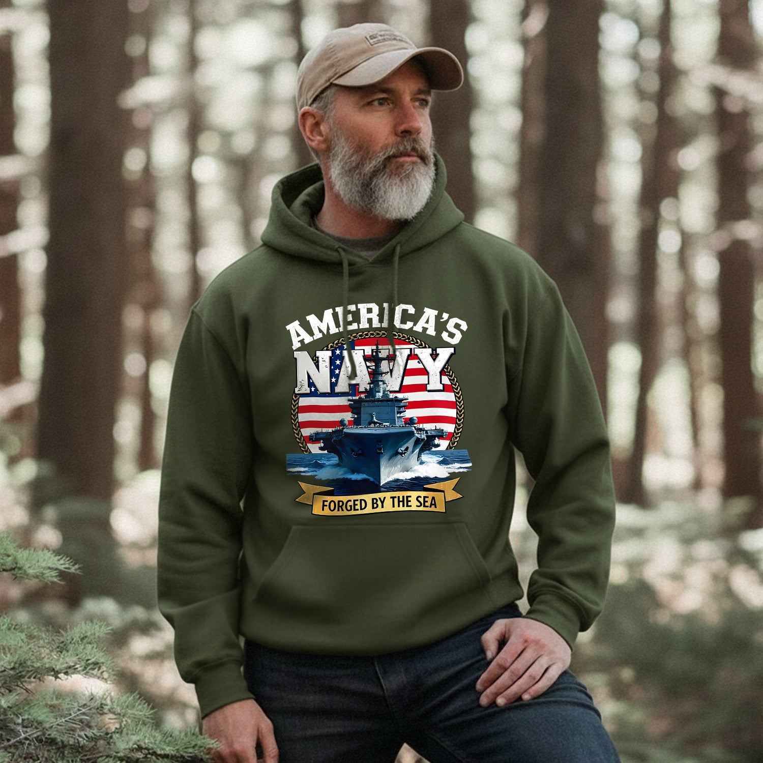 America's Navy Force by the Sea Proud US Hoodie