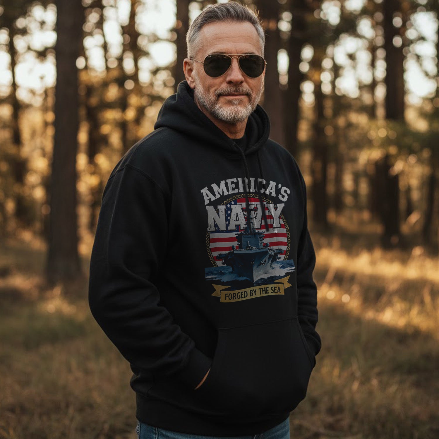 America's Navy Force by the Sea Proud US Hoodie