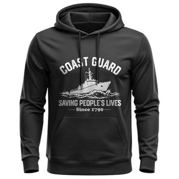 Coast Guard Proudly Serving Since 1790 Hoodie