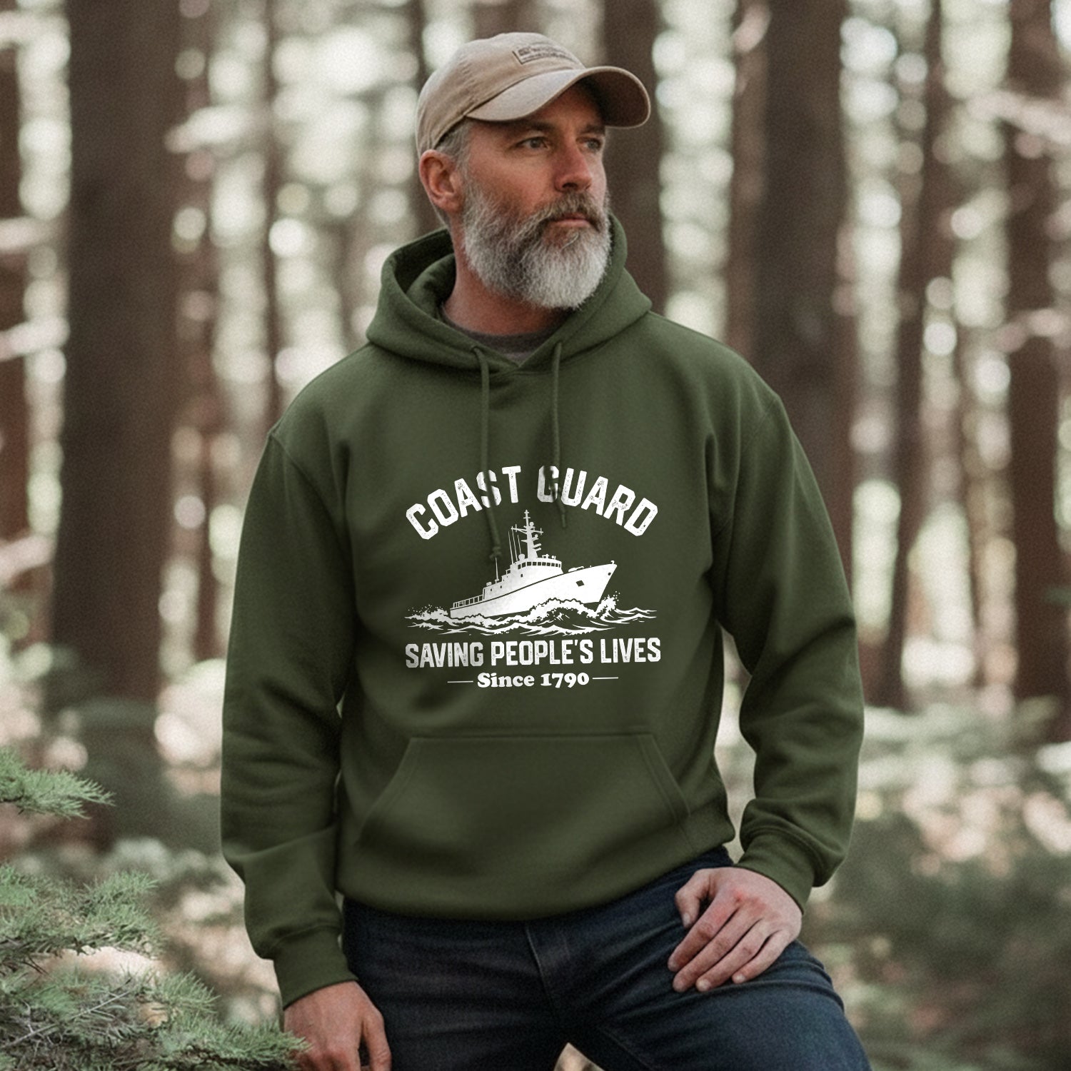 Coast Guard Proudly Serving Since 1790 Hoodie