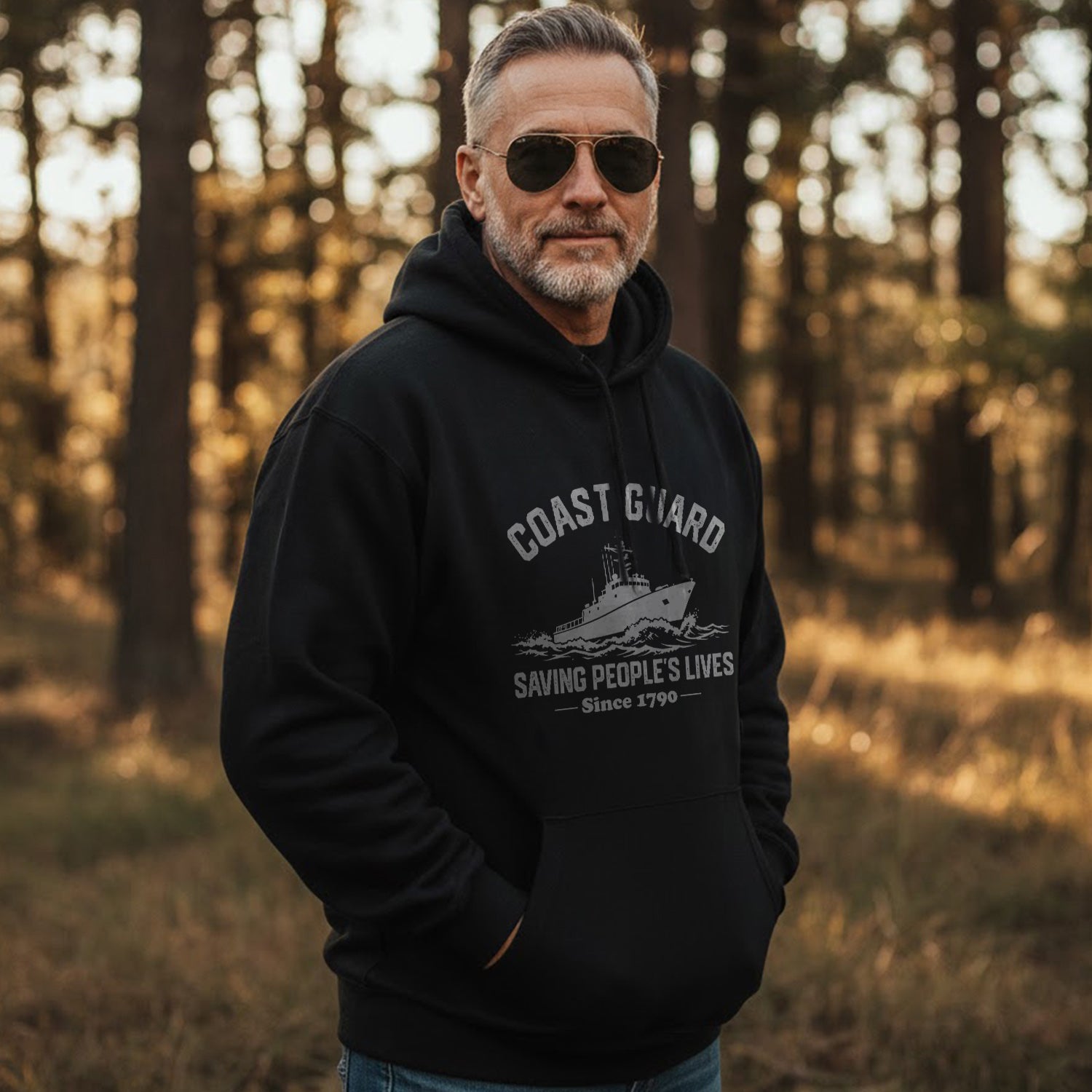 Coast Guard Proudly Serving Since 1790 Hoodie