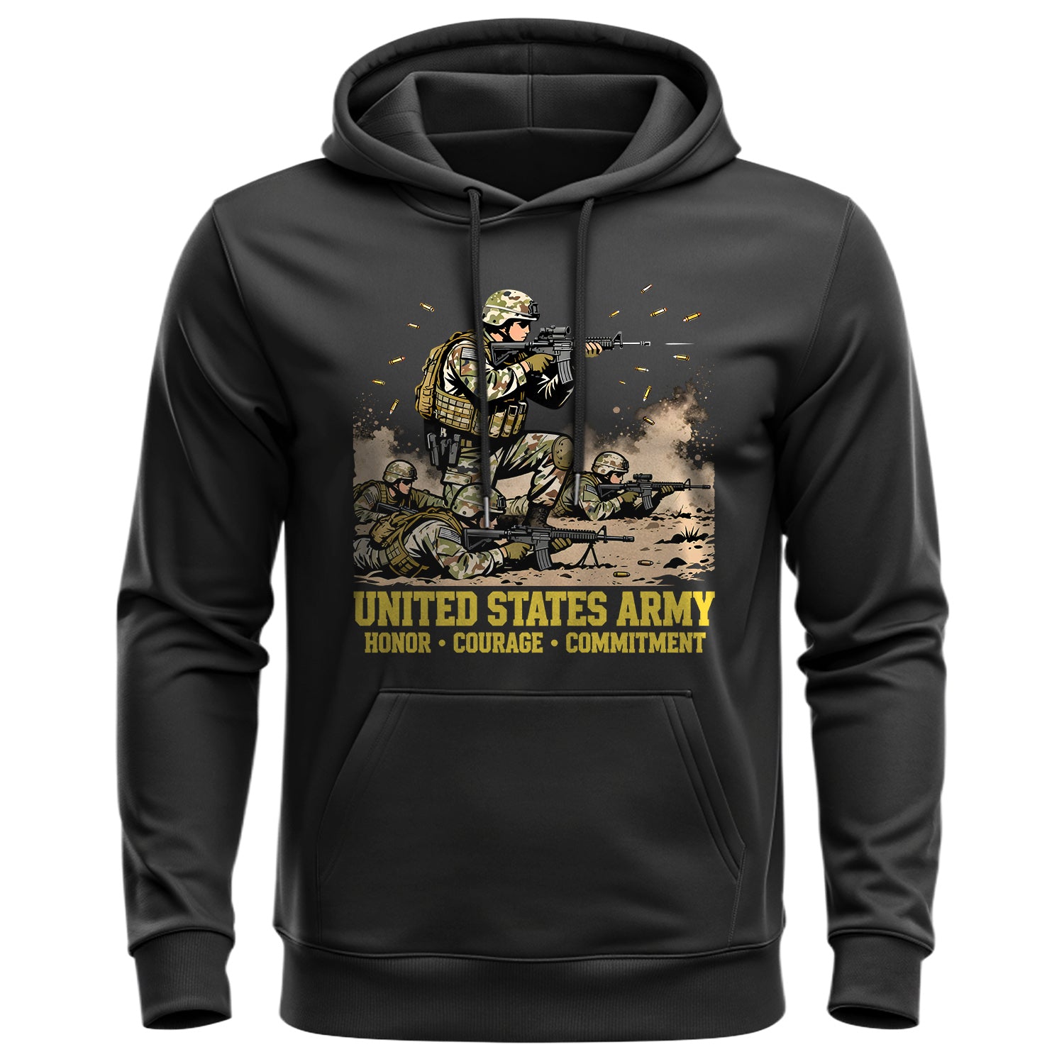 United States Army Honor Courage Commitment Hoodie