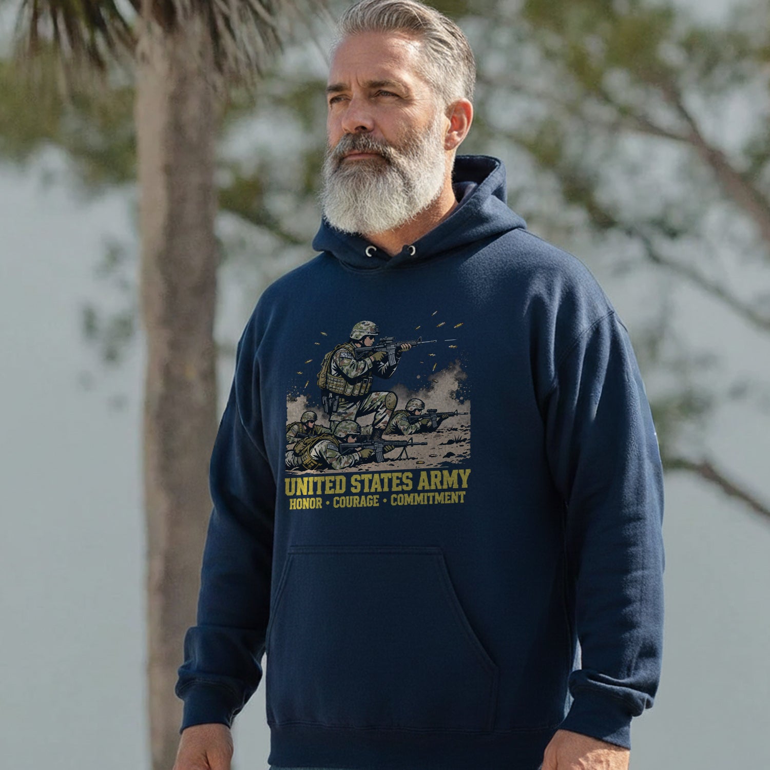 United States Army Honor Courage Commitment Hoodie