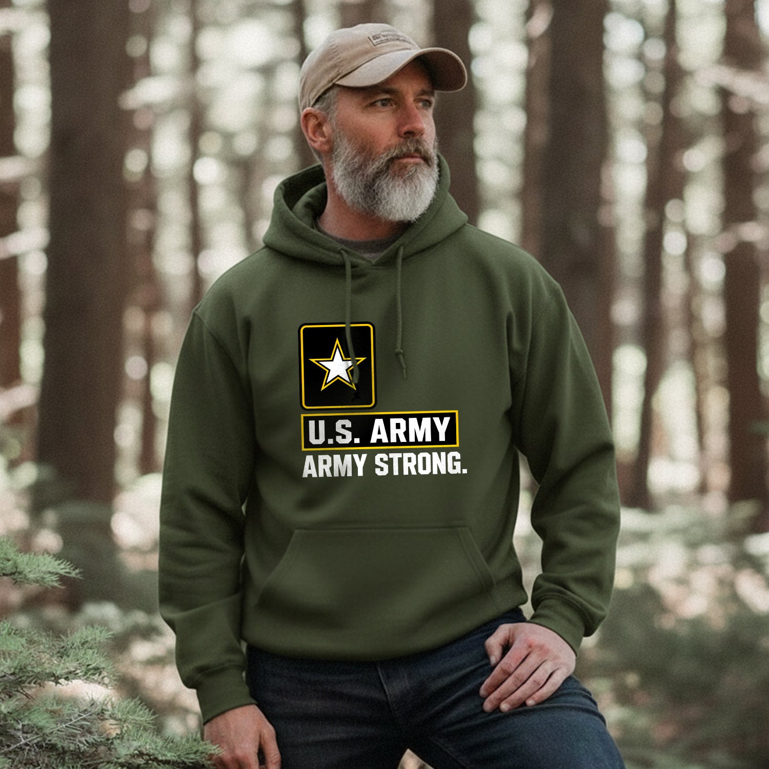 US Army Army Strong Proud US Military Hoodie