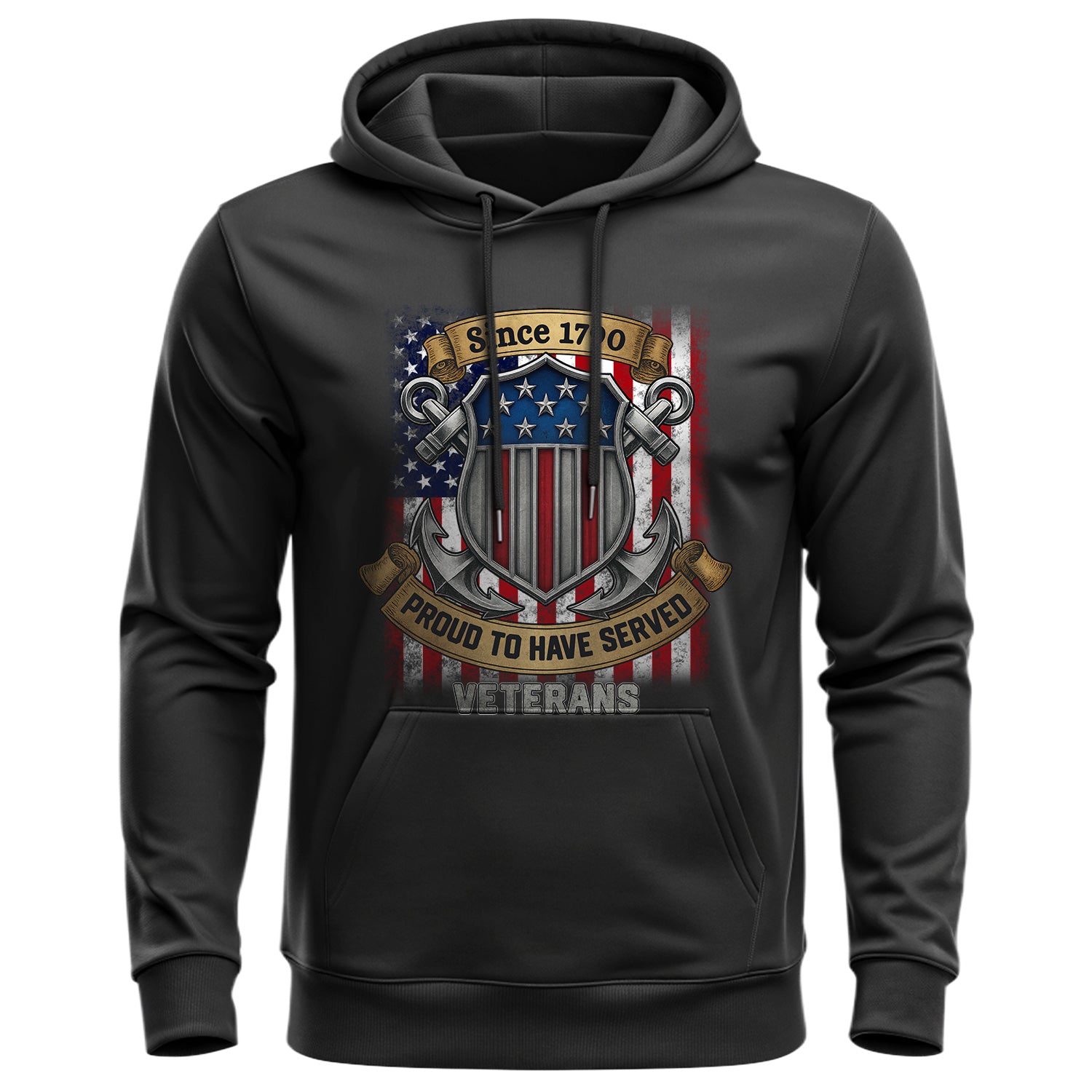 Since 1790 Proud to Have Served Veterans US Hoodie