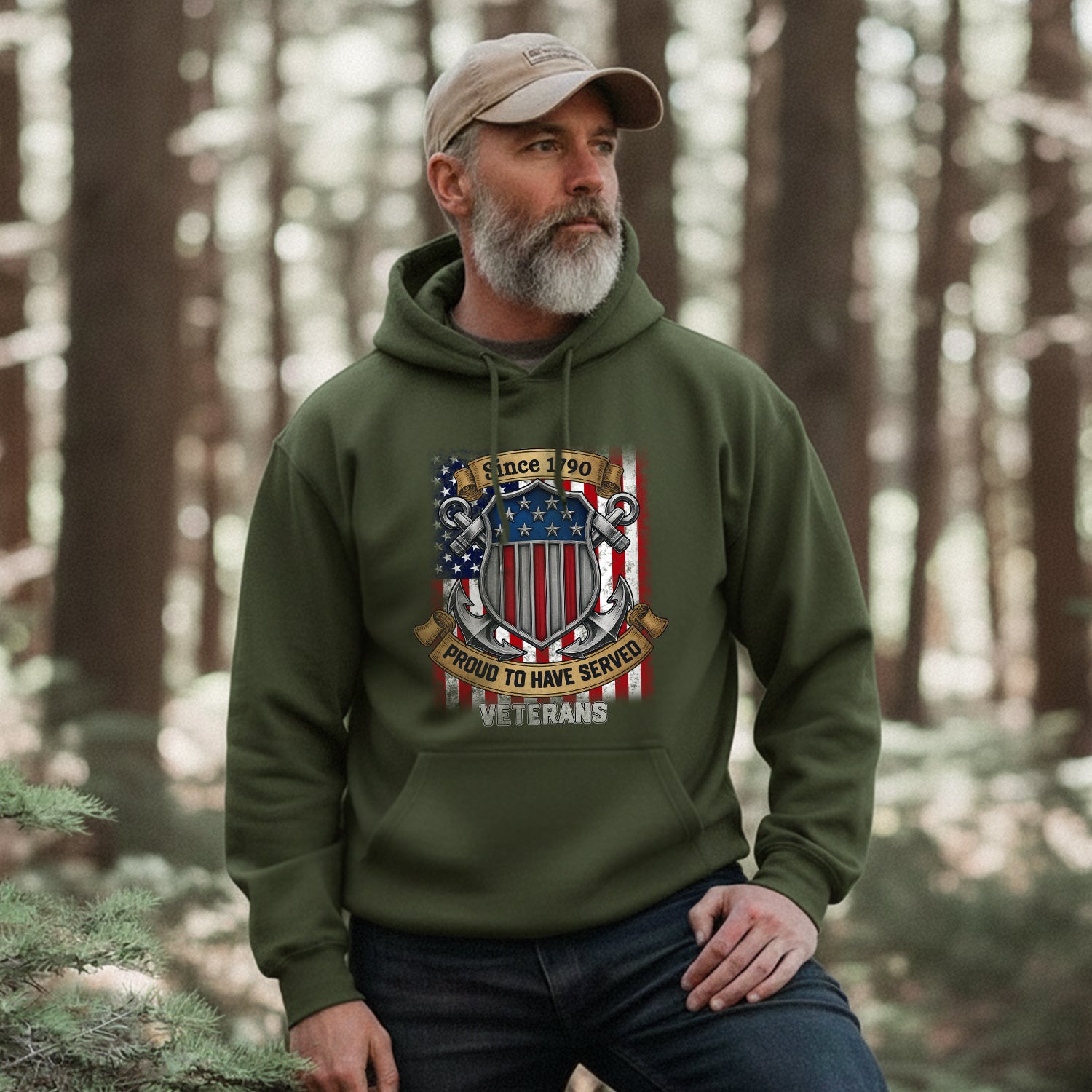 Since 1790 Proud to Have Served Veterans US Hoodie