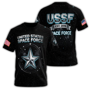 USSF Est 2019 Space Force All-over Print T-Shirt