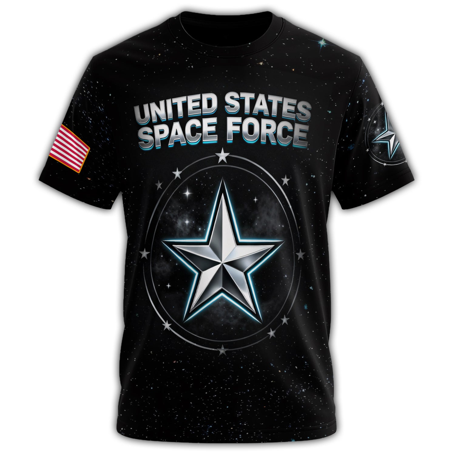 USSF Est 2019 Space Force All-over Print T-Shirt Secondary image
