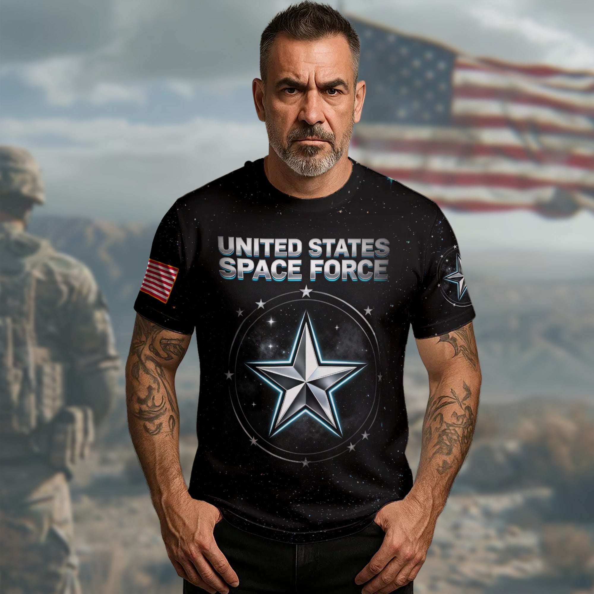 USSF Est 2019 Space Force All-over Print T-Shirt