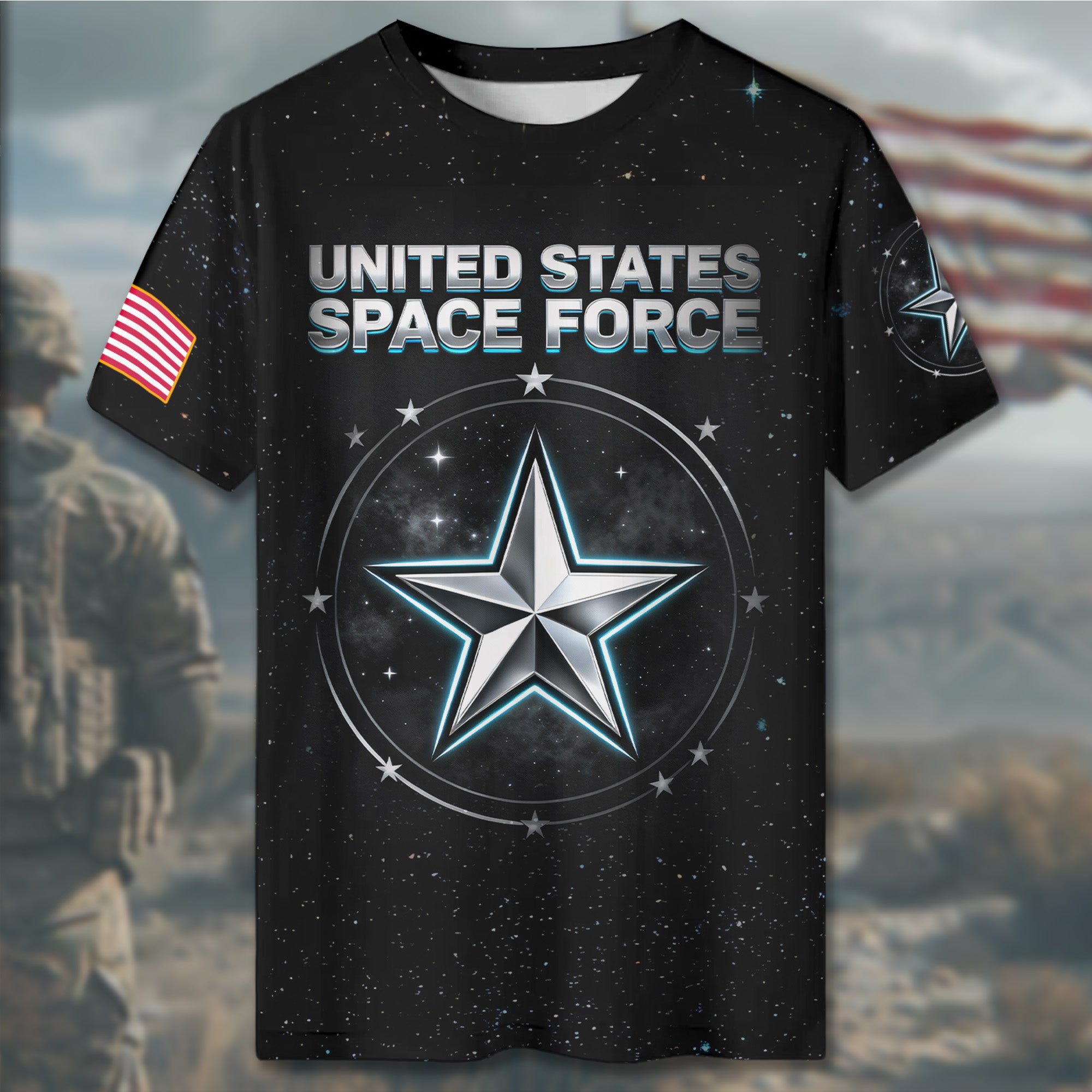 USSF Est 2019 Space Force All-over Print T-Shirt