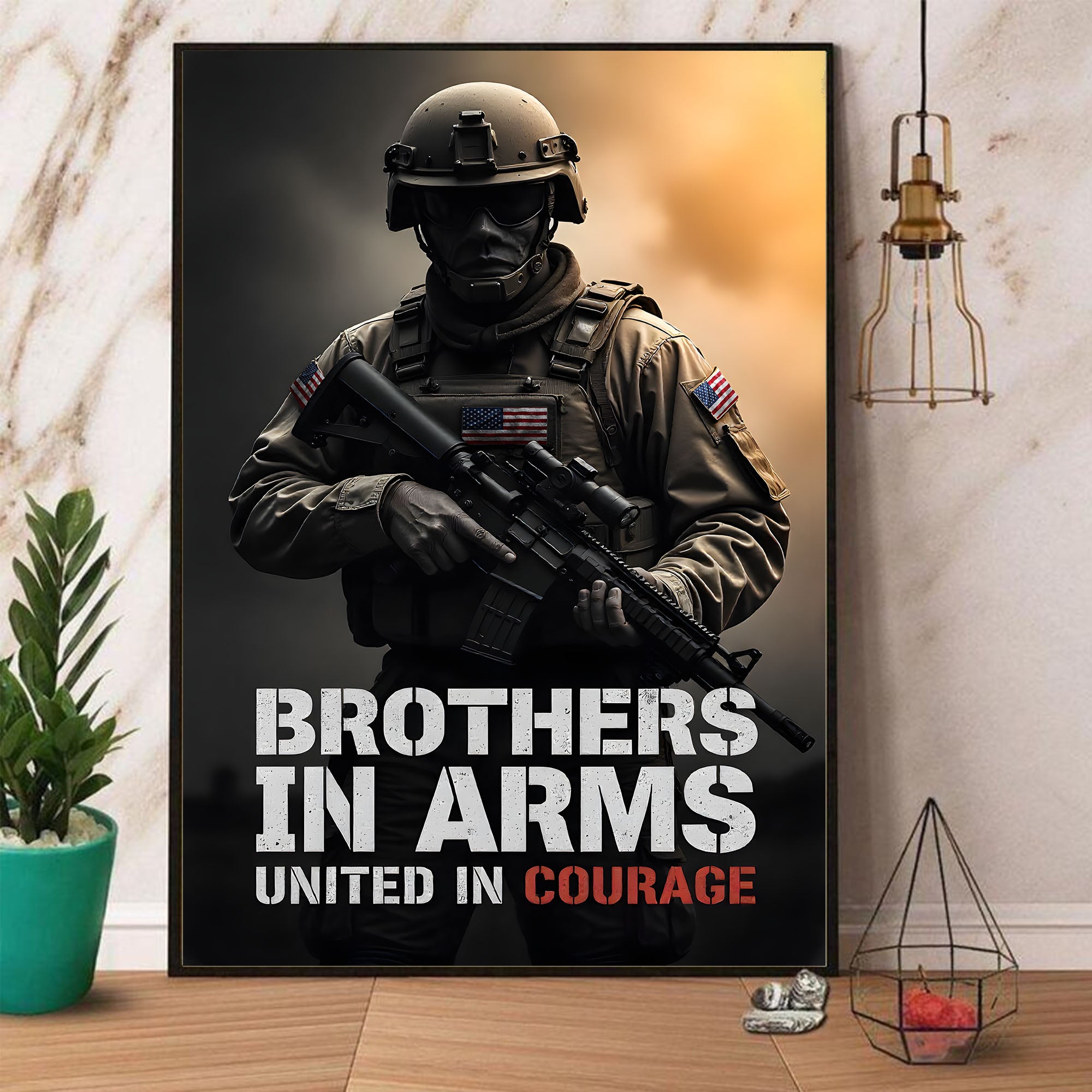 US Military Veteran Honor and Sacrifice Poster