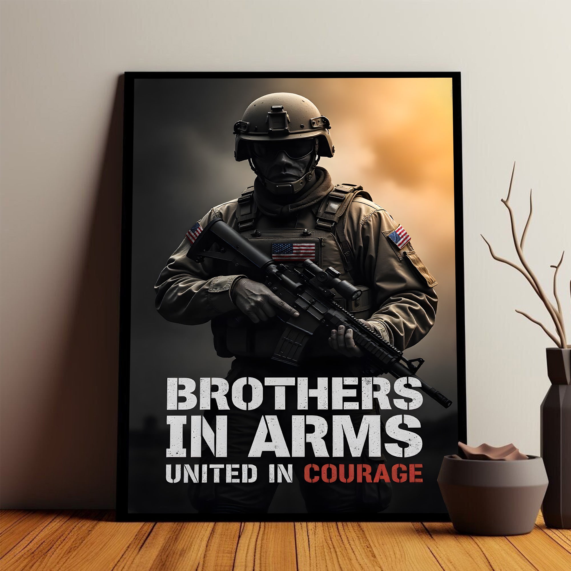 US Military Veteran Honor and Sacrifice Poster